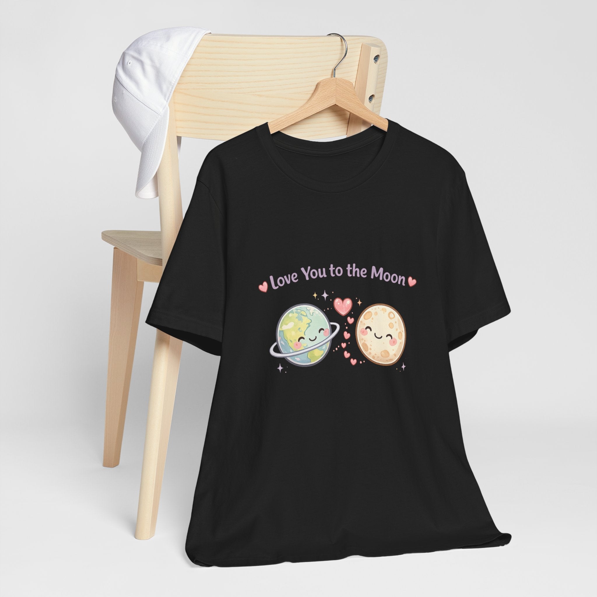 Love You to the Moon T-Shirt — Cute Planet & Moon Couple Tee