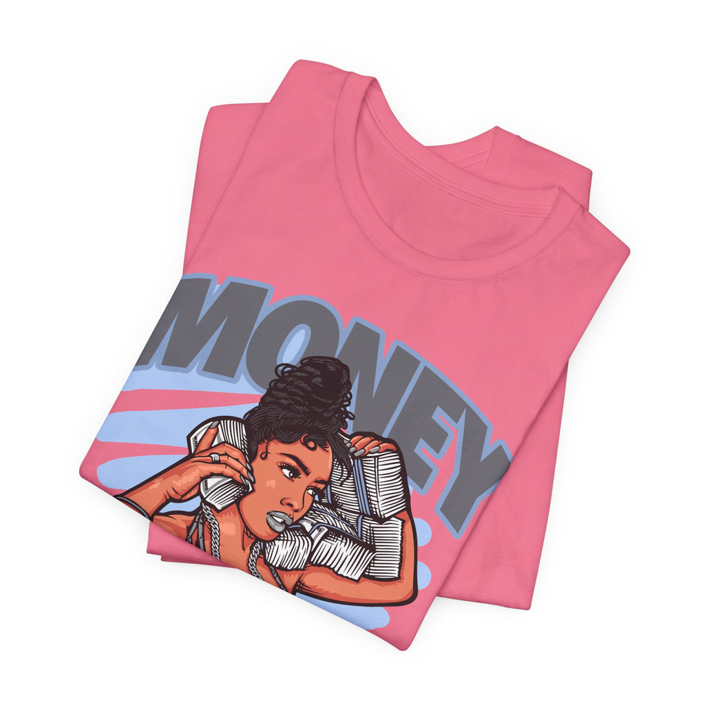 Money Moves T-Shirt — Graphic 'Money Move' Woman with Cash Tee
