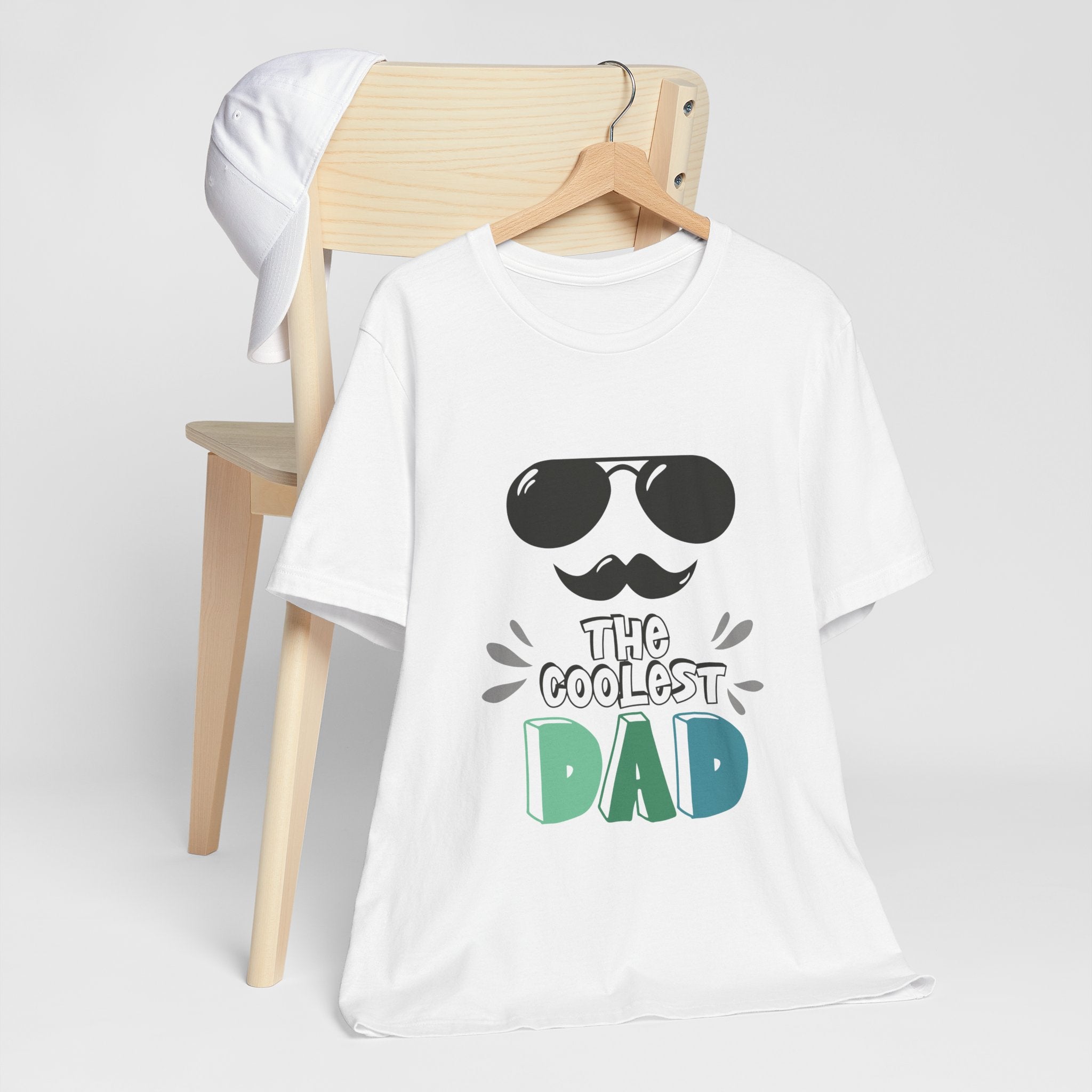 Coolest Dad T-Shirt — Father's Day Sunglasses & Mustache Tee