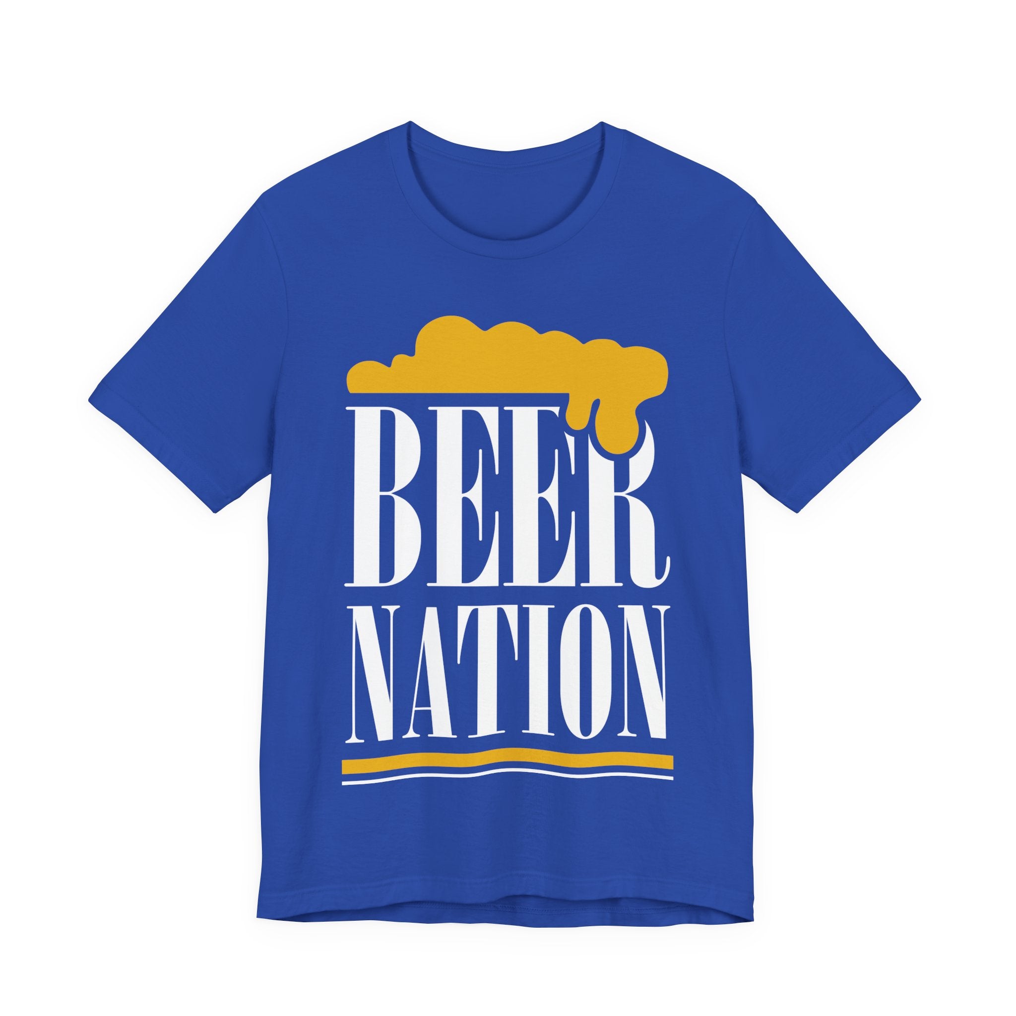 Beer Nation T-Shirt — Graphic Beer Foam Design for Brewers & Beer Lovers