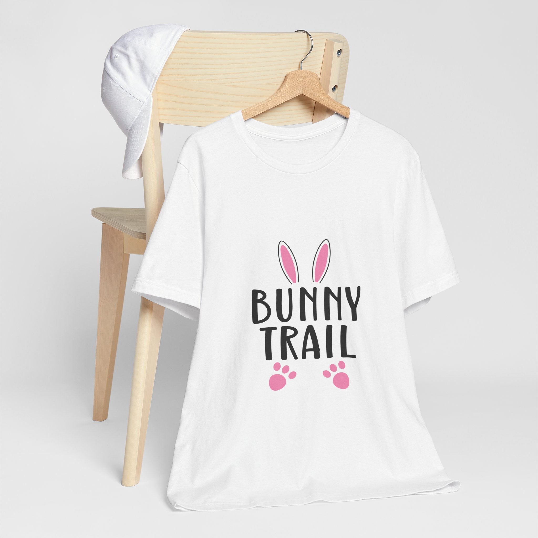 Bunny Trail T‑Shirt — Cute Easter Bunny Ears & Paws Tee