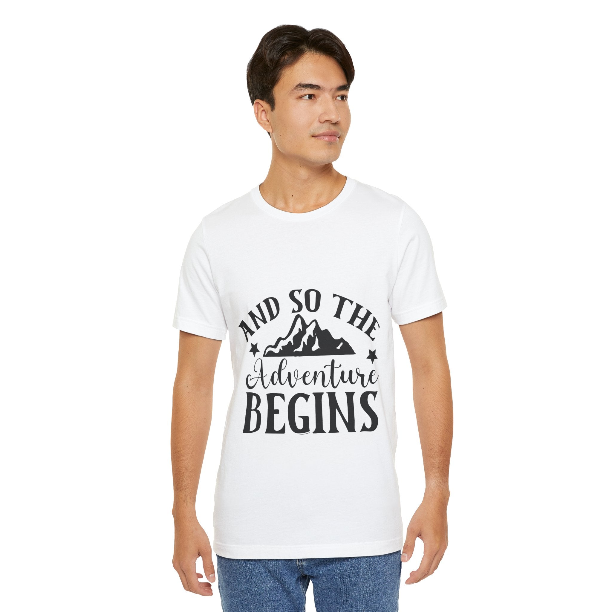 Adventure Begins T-Shirt — "And So The Adventure Begins" Mountain Tee