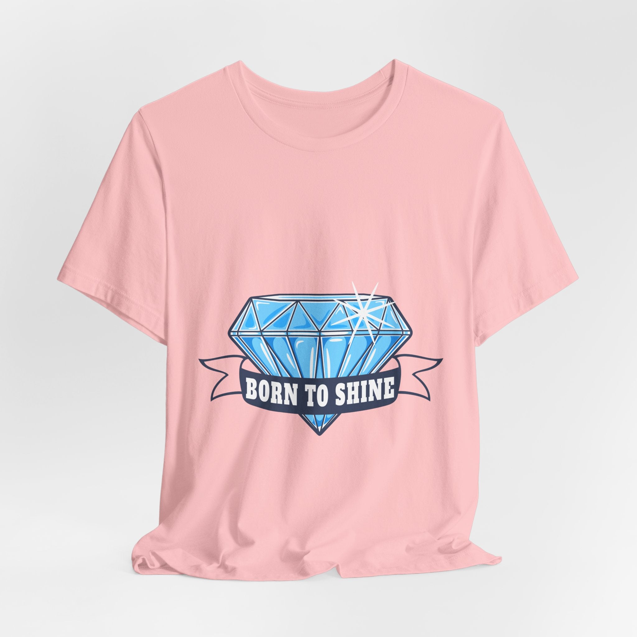 Born to Shine Diamond Graphic Tee — Inspirational Casual T‑Shirt