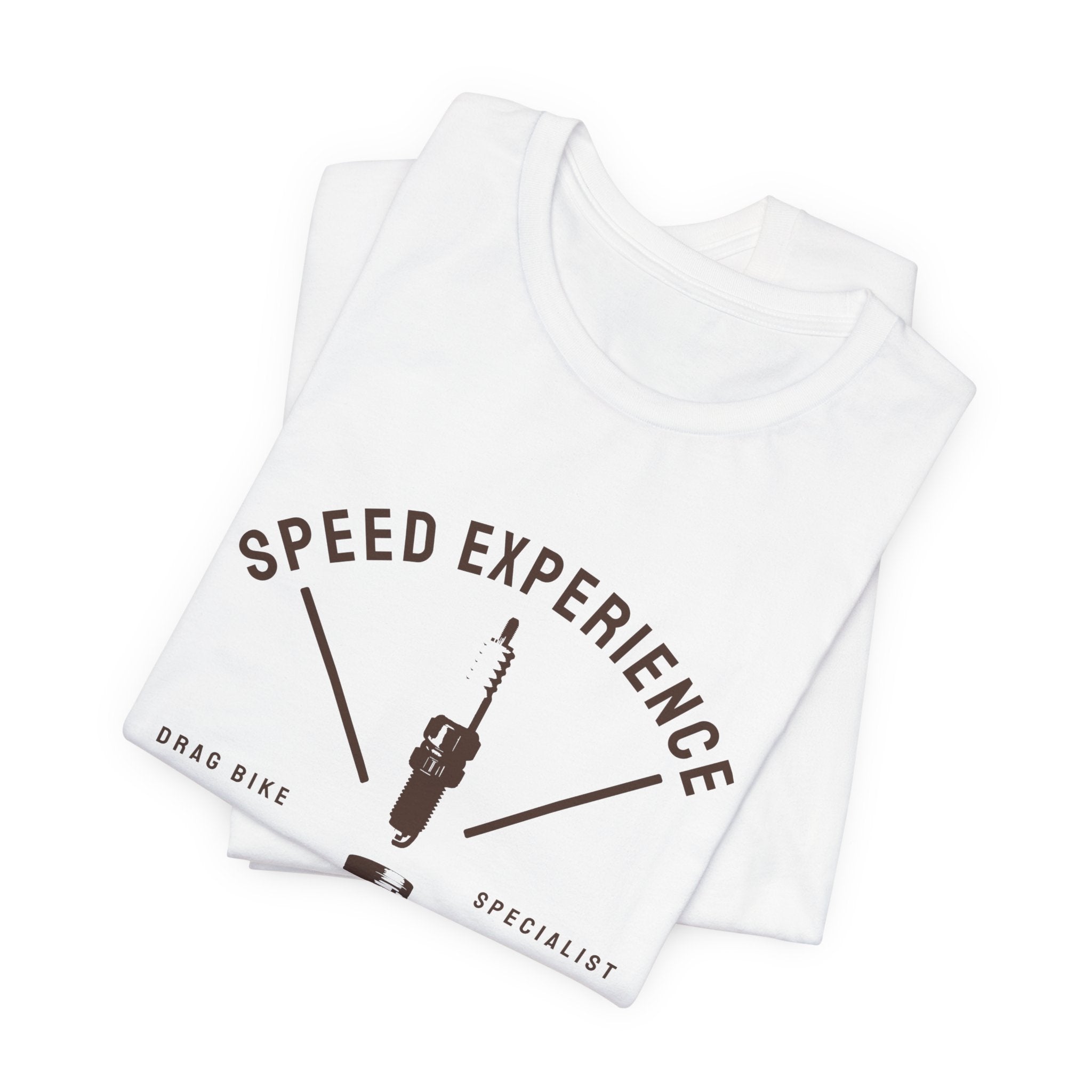 Motorcycle Speed Experience Tee – Vintage Piston & Spark Plug Racing Shirt