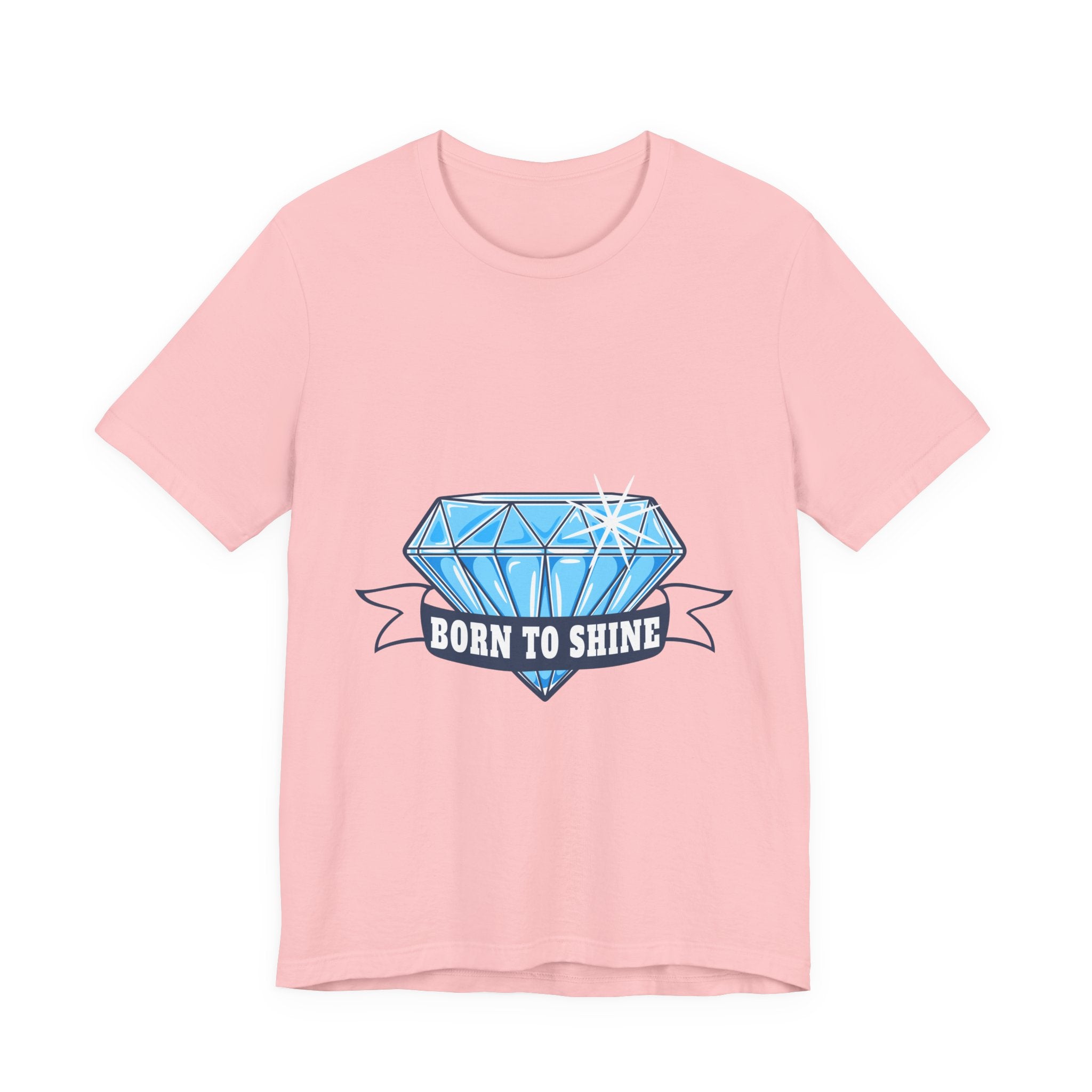 Born to Shine Diamond Graphic Tee — Inspirational Casual T‑Shirt