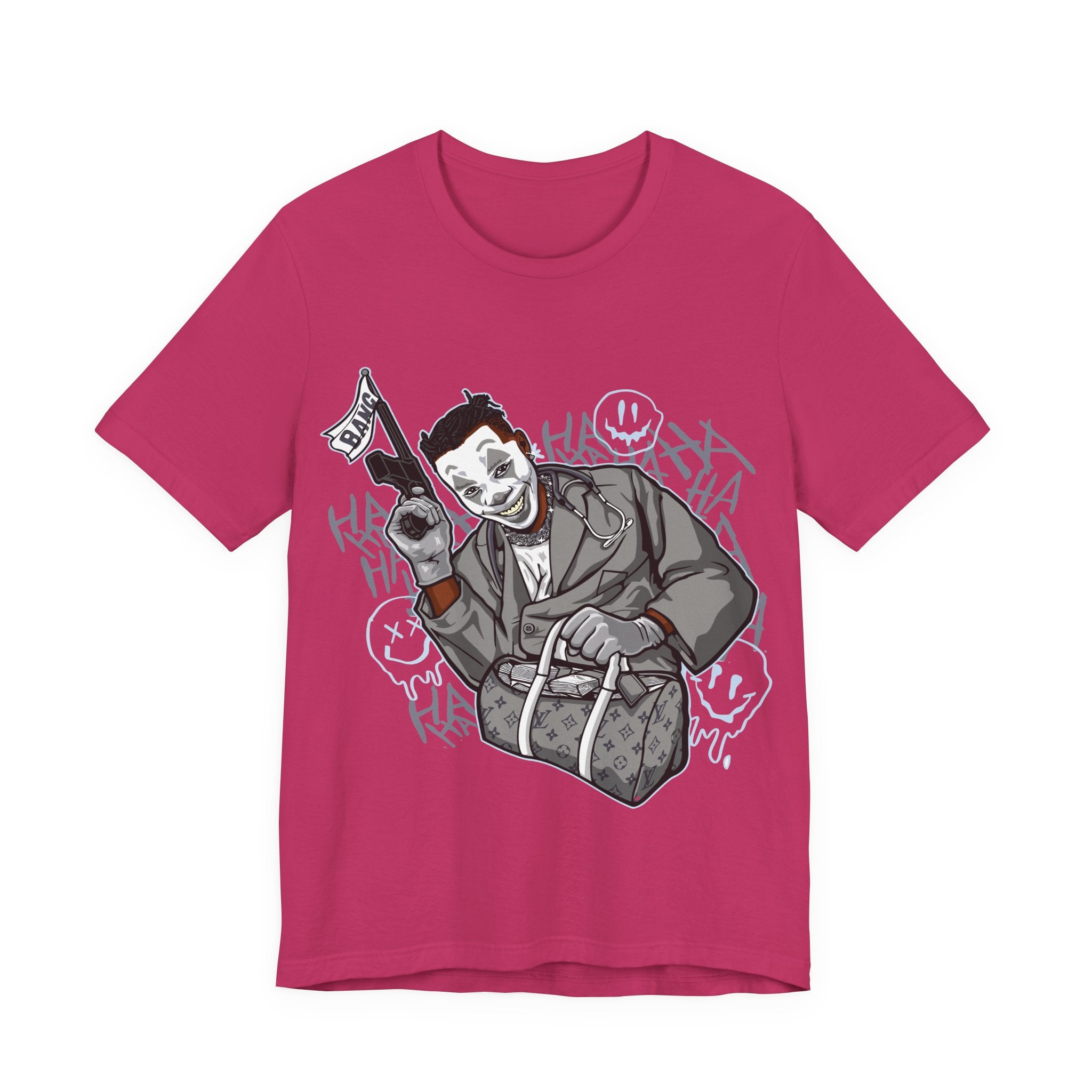 Joker Heist Tee — Grinning Criminal Graphic T-Shirt