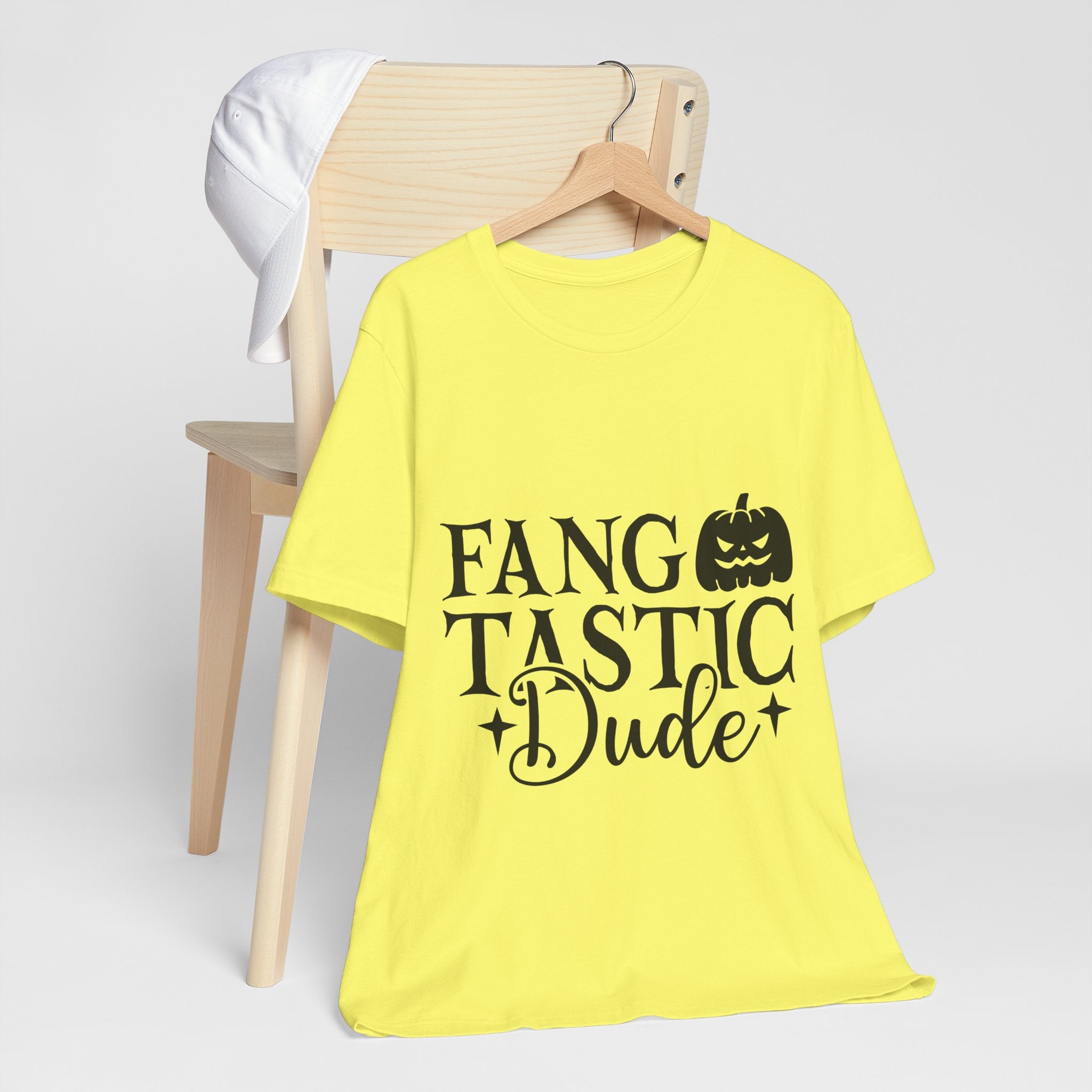 Fangtastic Dude Halloween Tee — Funny Pumpkin Vampire Graphic T-Shirt