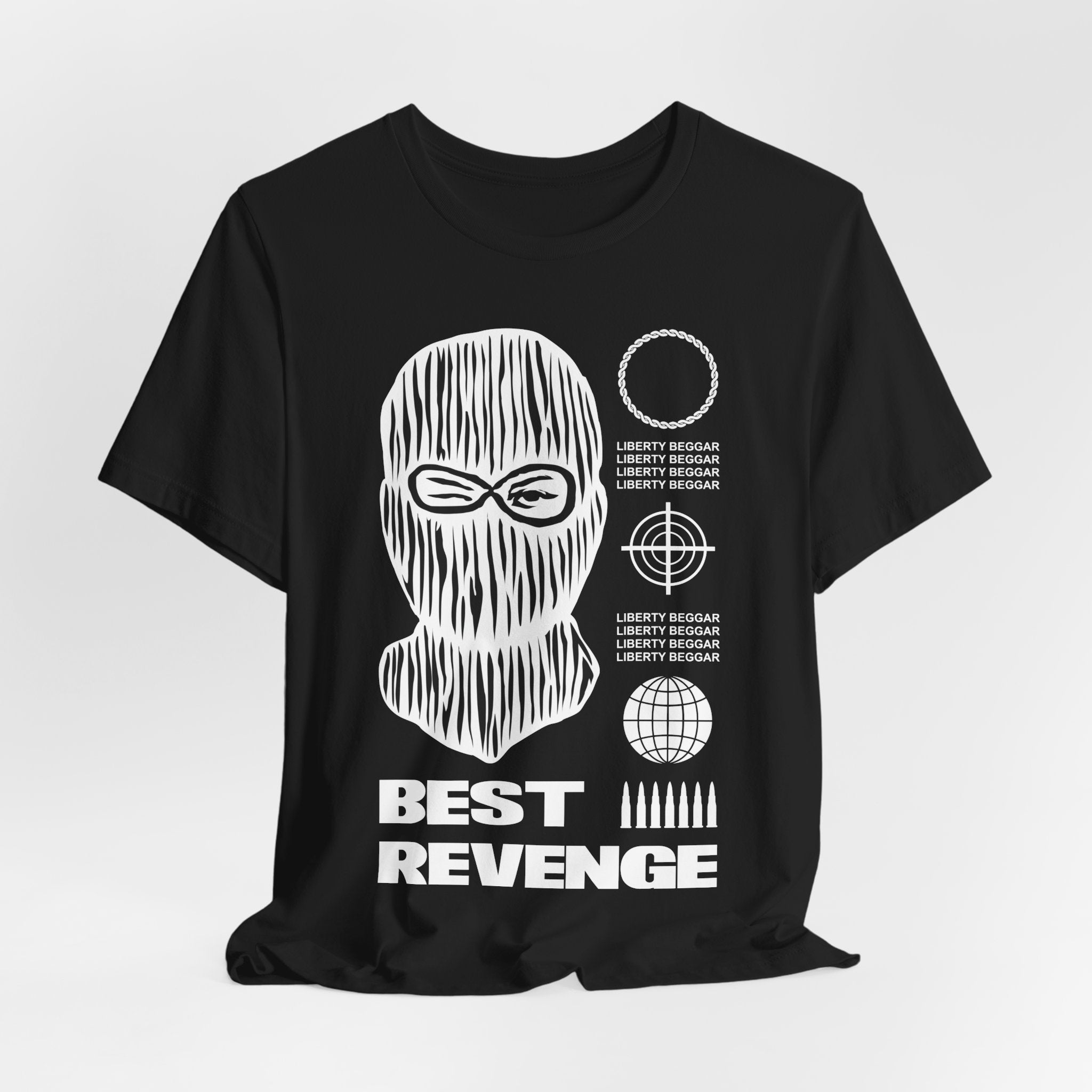 Best Revenge T-Shirt — Ski Mask Graphic Tee