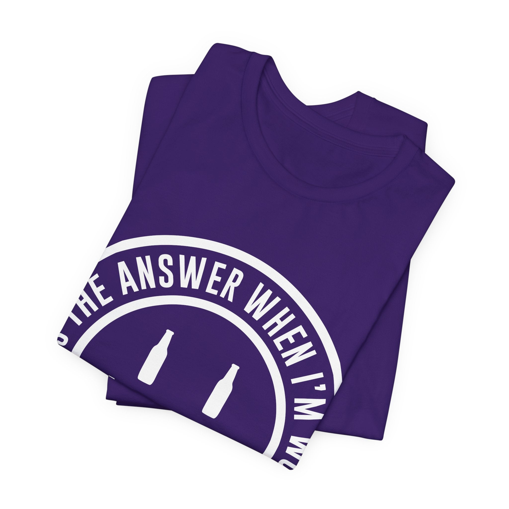 Beer Is The Answer T-Shirt — Funny Smiley Beer Graphic Tee