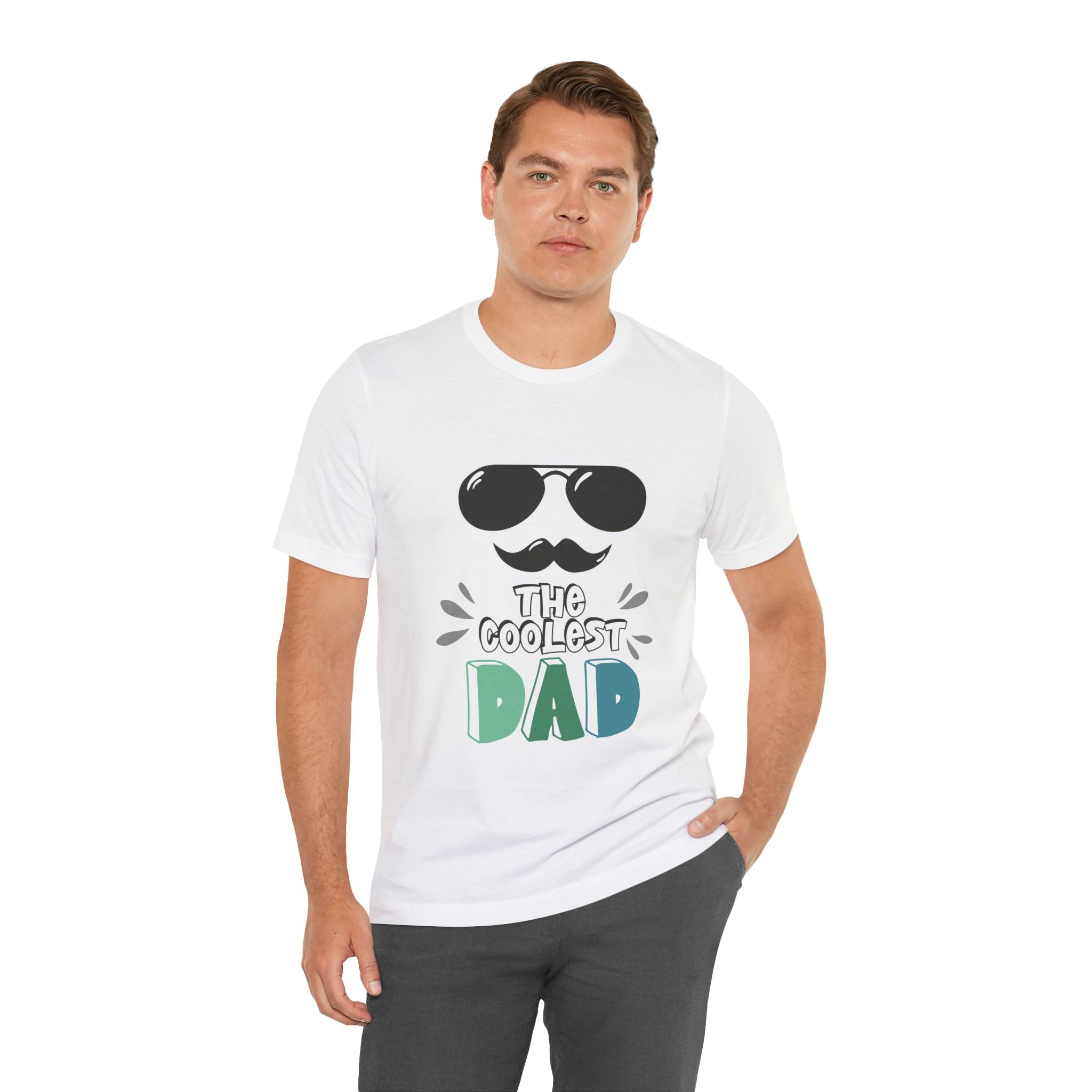 Coolest Dad T-Shirt — Father's Day Sunglasses & Mustache Tee