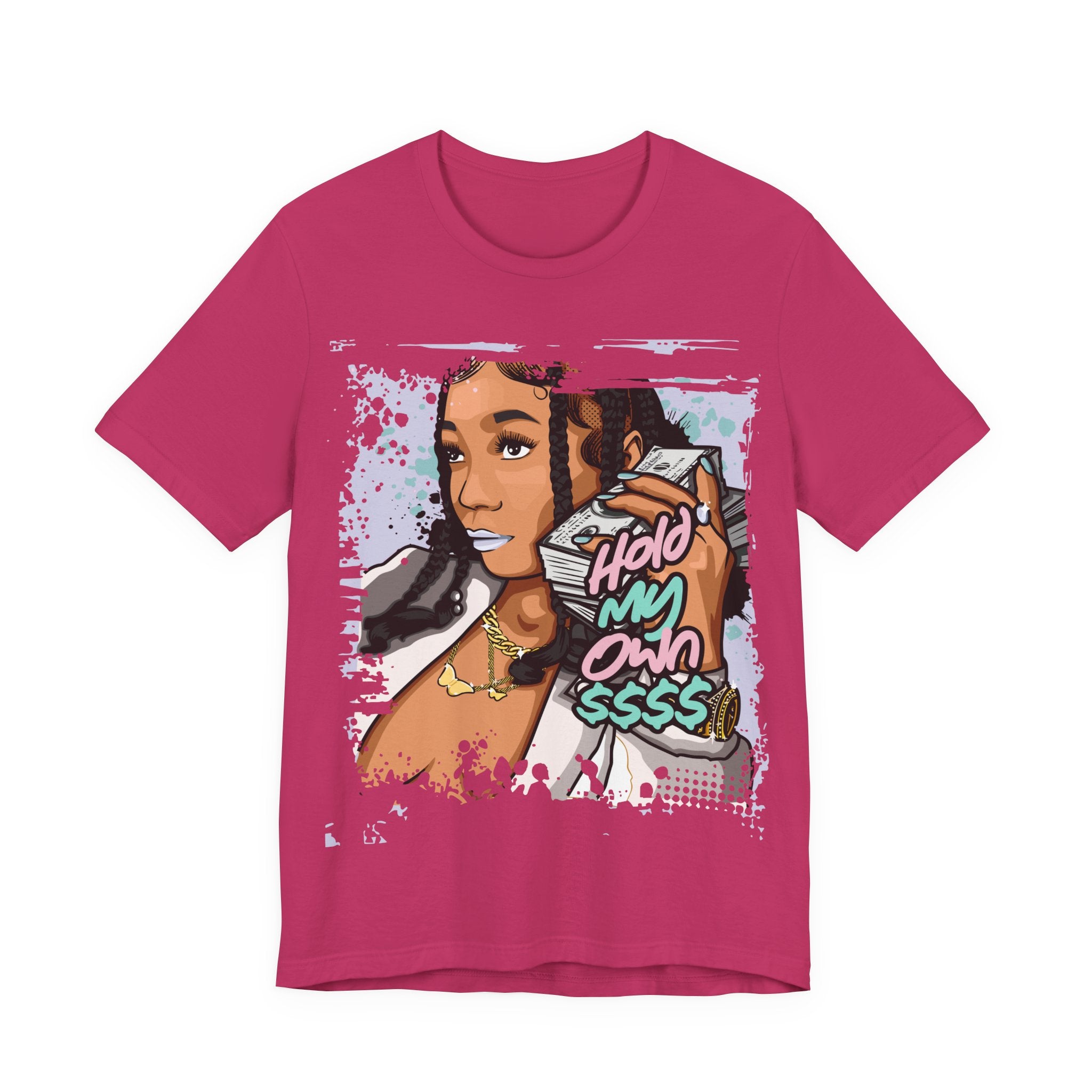 T‑Shirt — Comic Girl 'Hold My Own Sss' Graphic Tee
