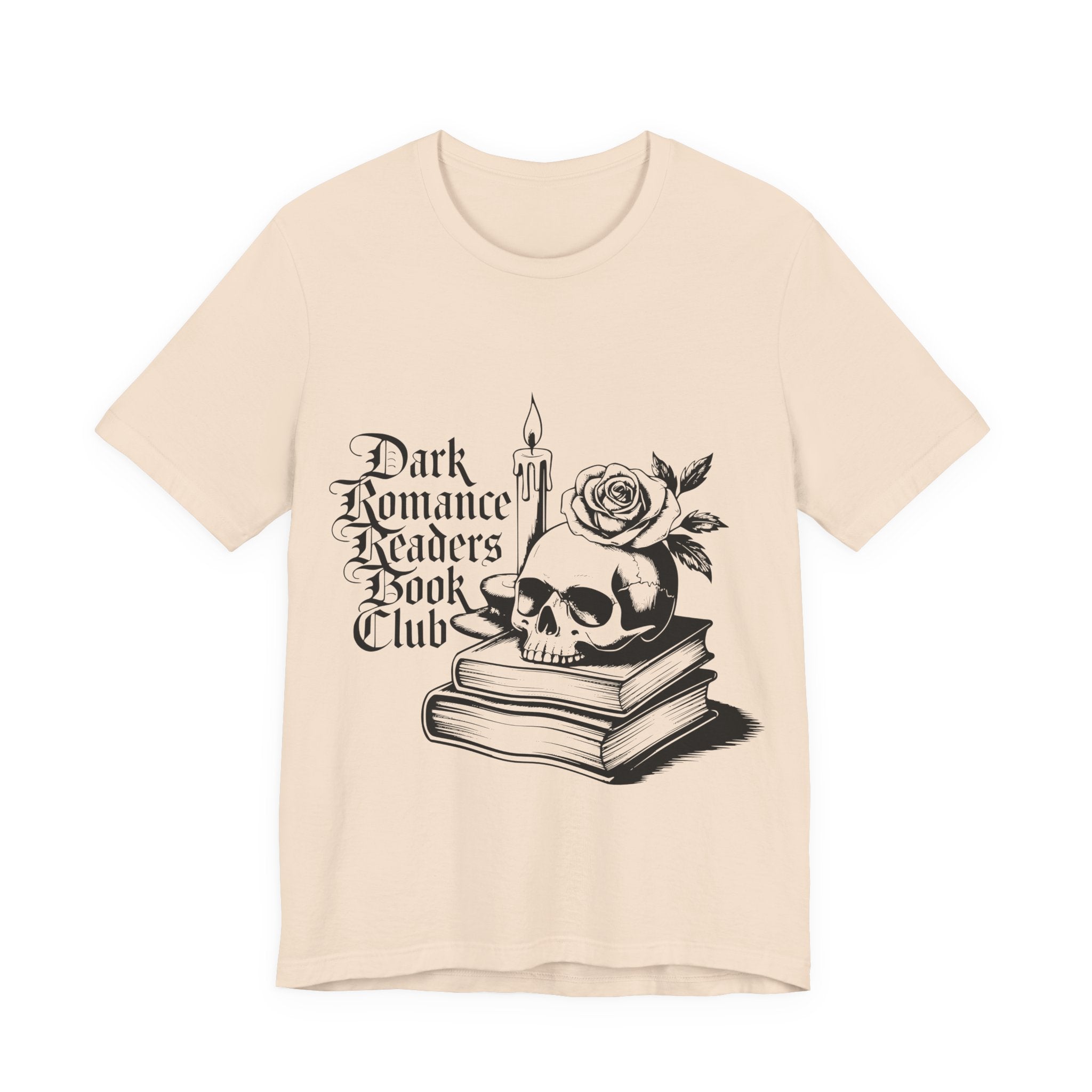 Dark Romance Readers Book Club Tee — Gothic Skull & Rose Booklover Shirt