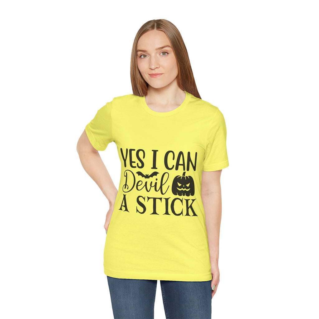 Yes I Can Devil A Stick Halloween T-Shirt