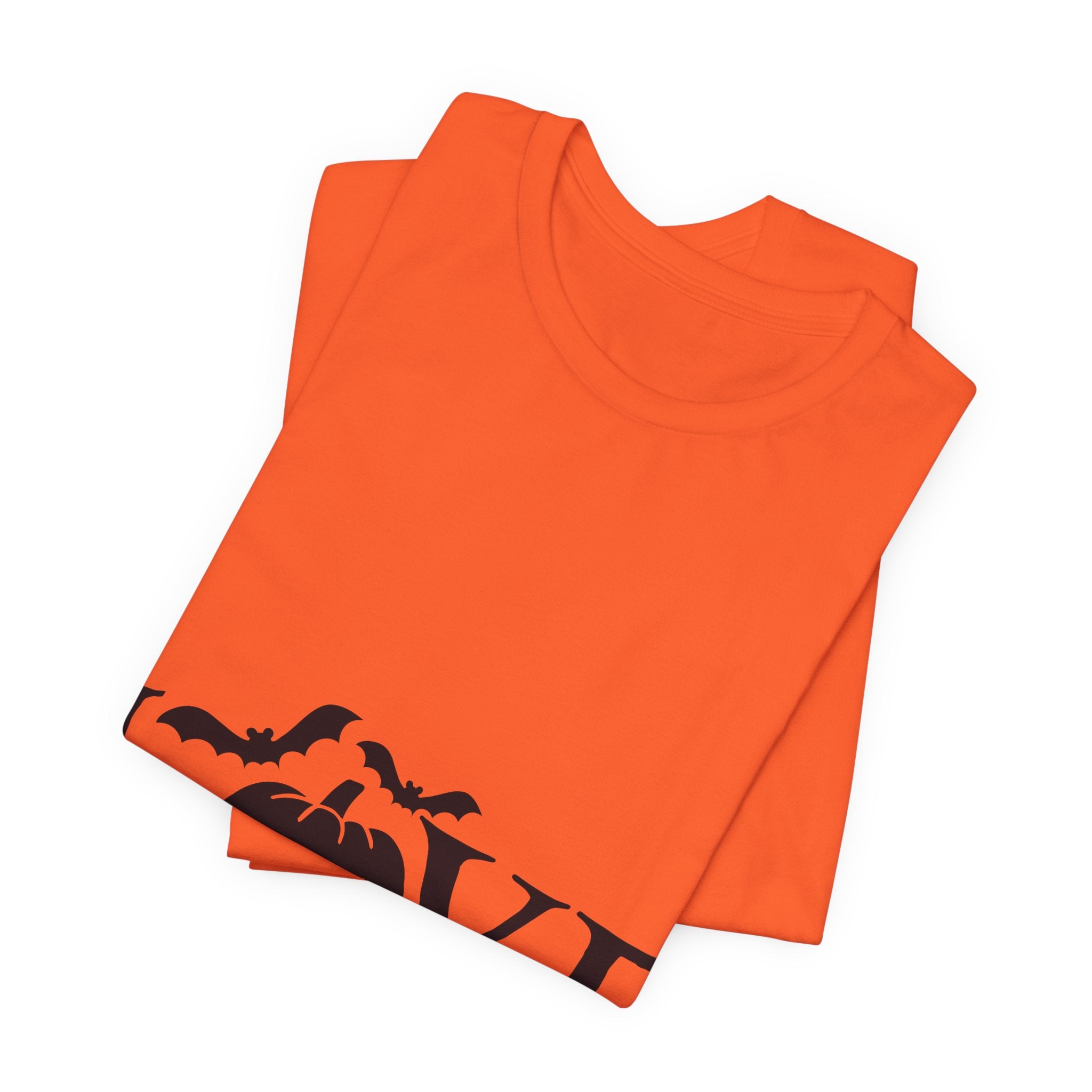 Halloween Love T-Shirt - Jack-o'-Lantern & Bats Graphic Tee