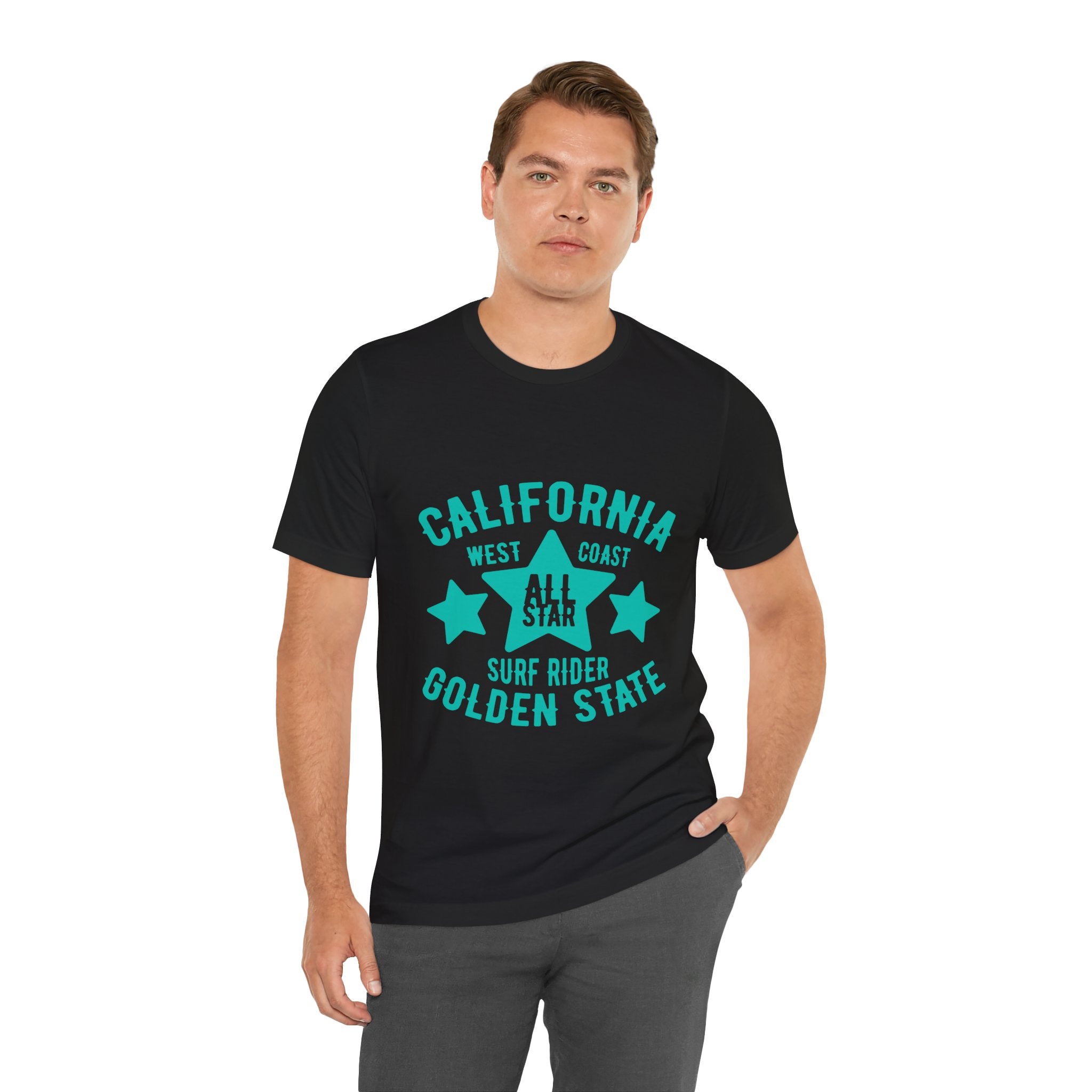 California Golden State Surf Rider Tee — West Coast All Star Graphic T-Shirt