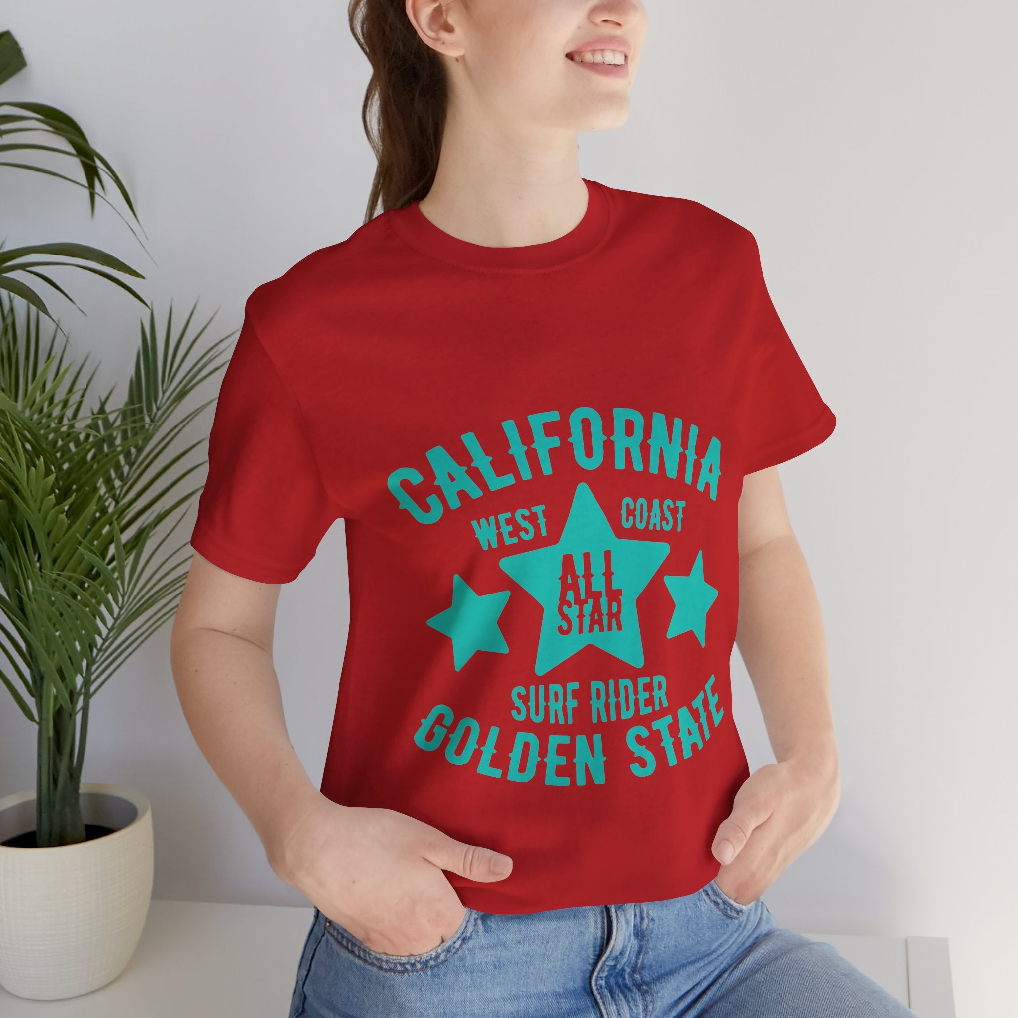 California Golden State Surf Rider Tee — West Coast All Star Graphic T-Shirt