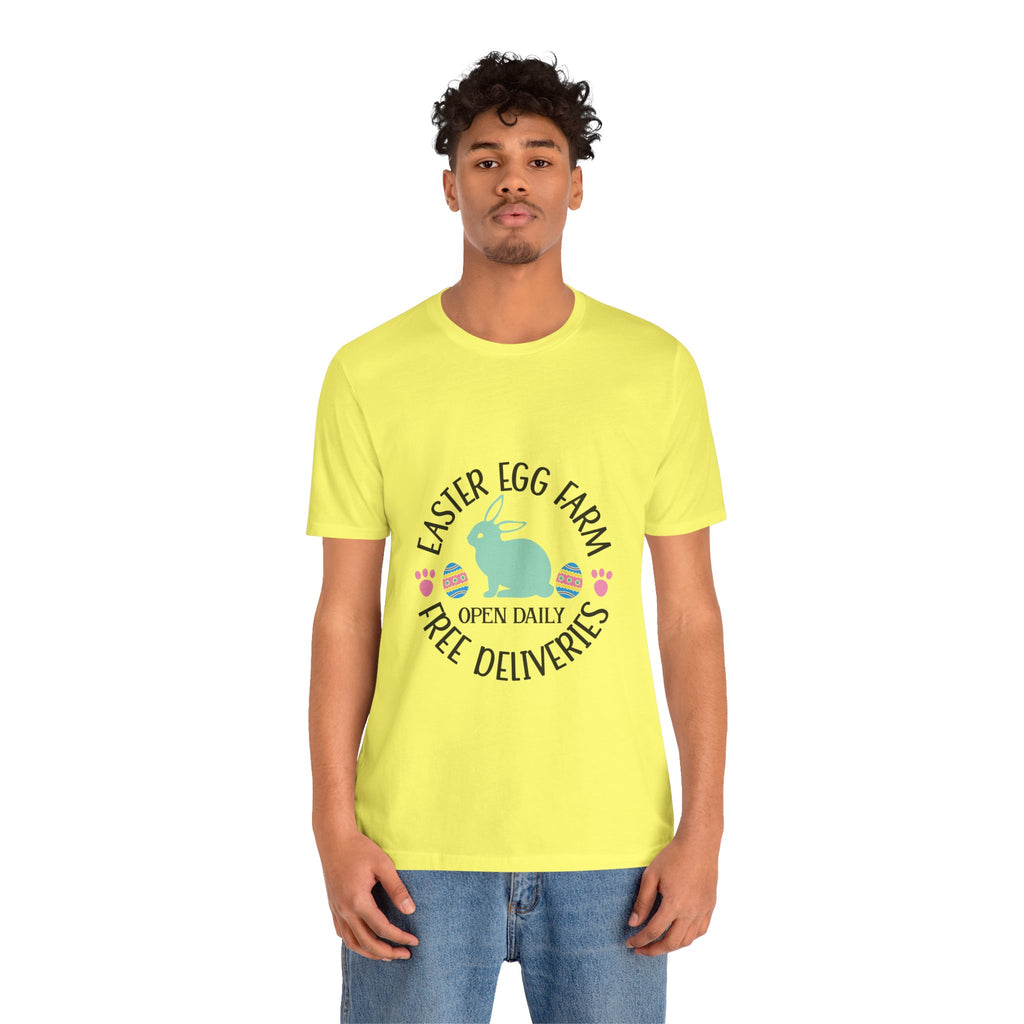 Easter Egg Farm T-Shirt – "Free Deliveries" Bunny Tee
