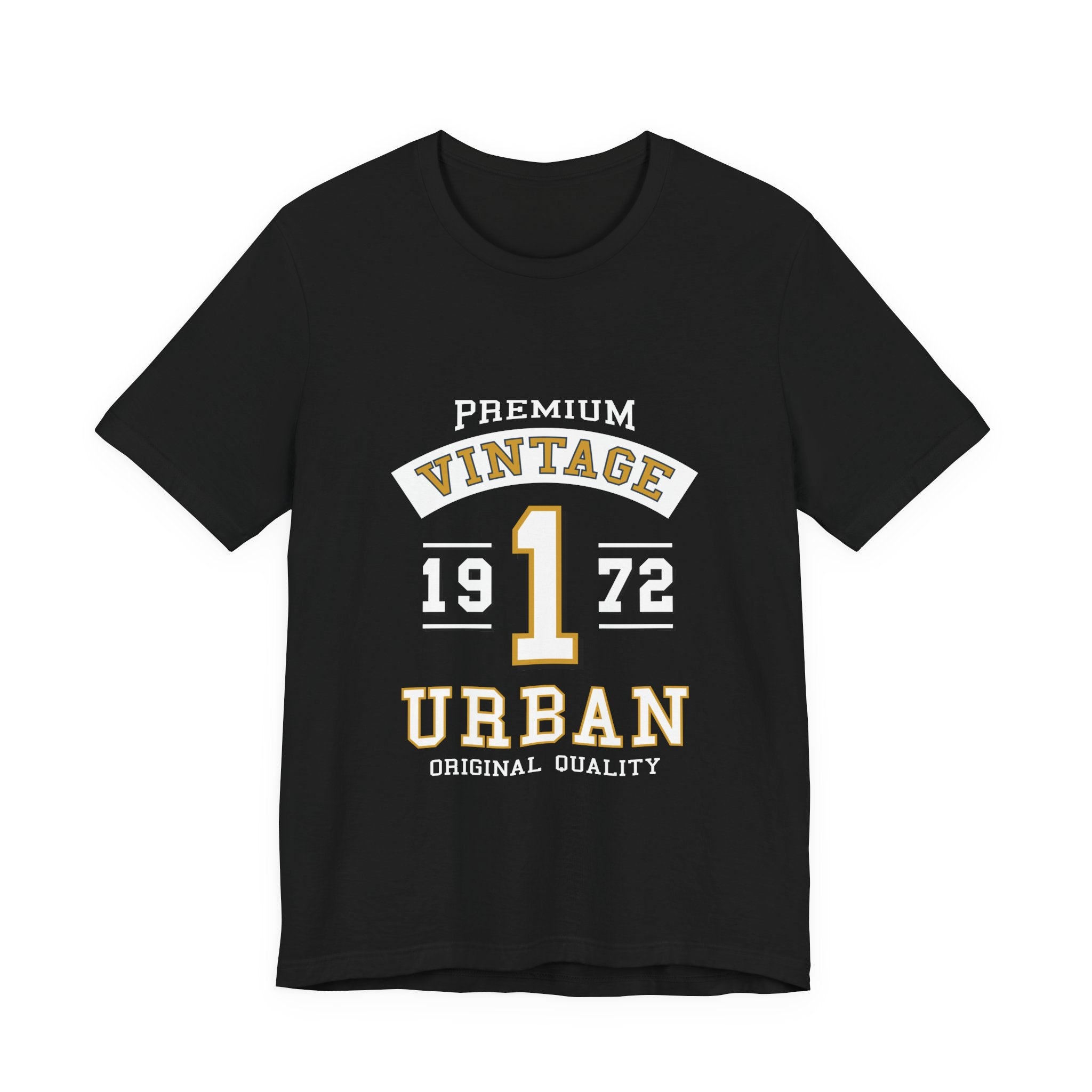 Vintage 1972 Urban Tee — Premium Retro Number 1 Graphic T-Shirt