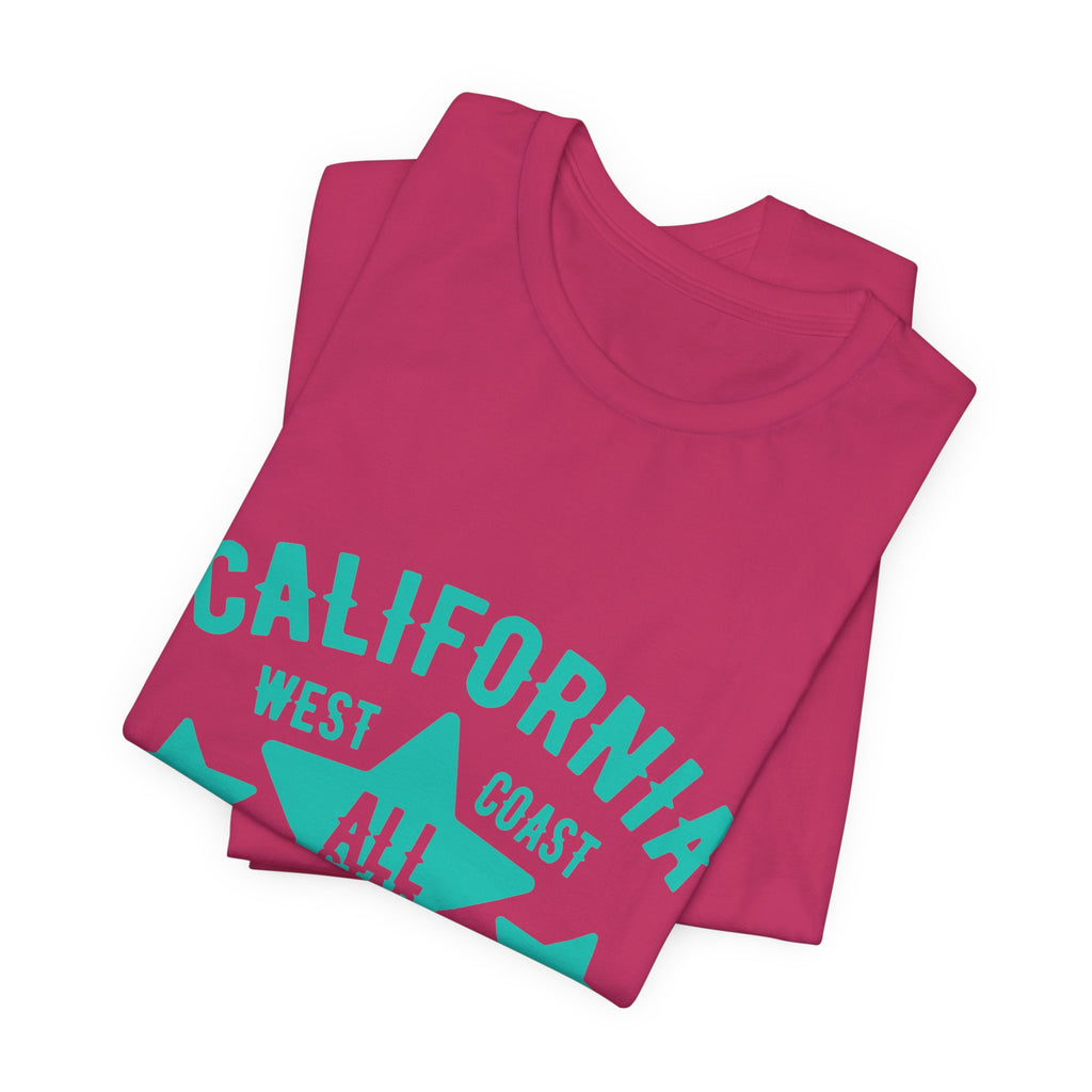 California Golden State Surf Rider Tee — West Coast All Star Graphic T-Shirt