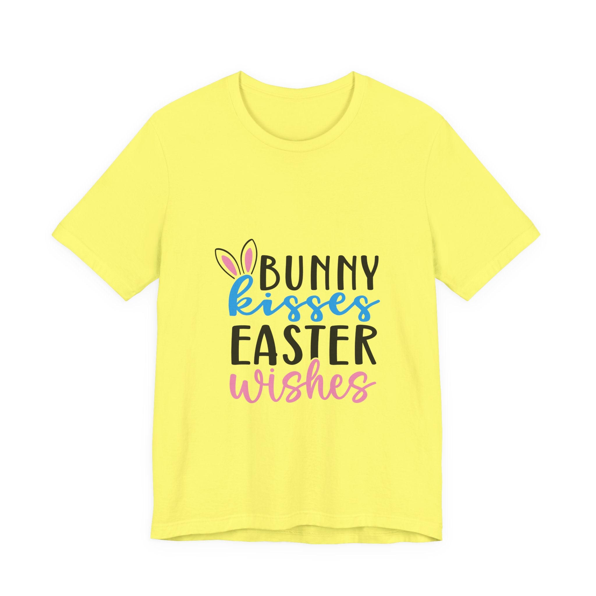 Easter Tee — "Bunny Kisses, Easter Wishes" Graphic Shirt