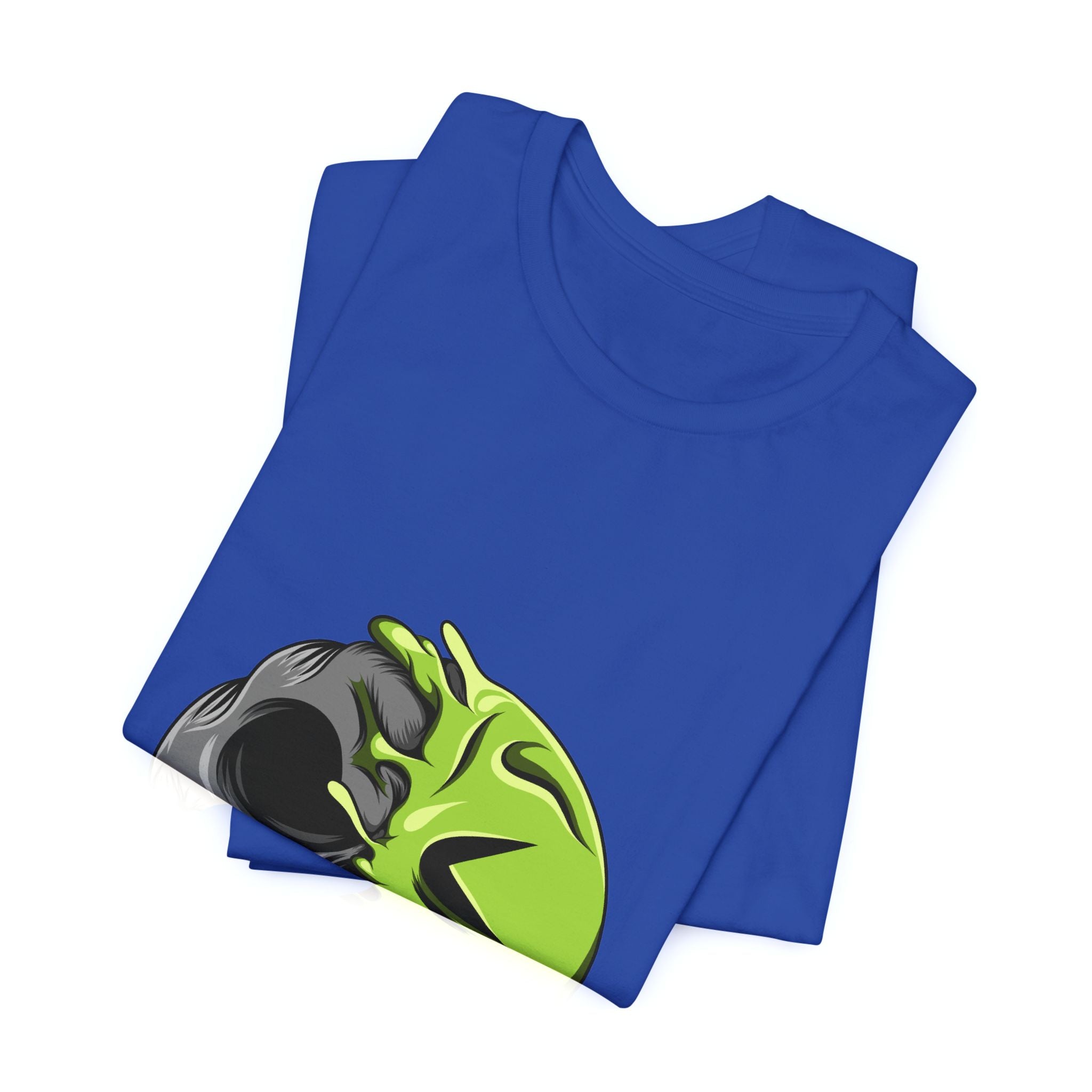 Sick Emoji T-Shirt – Green Vomit Face Graphic Tee