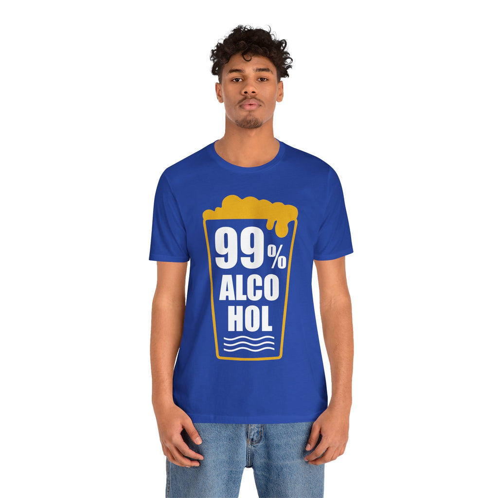 99% Alcohol Beer Glass Graphic Tee