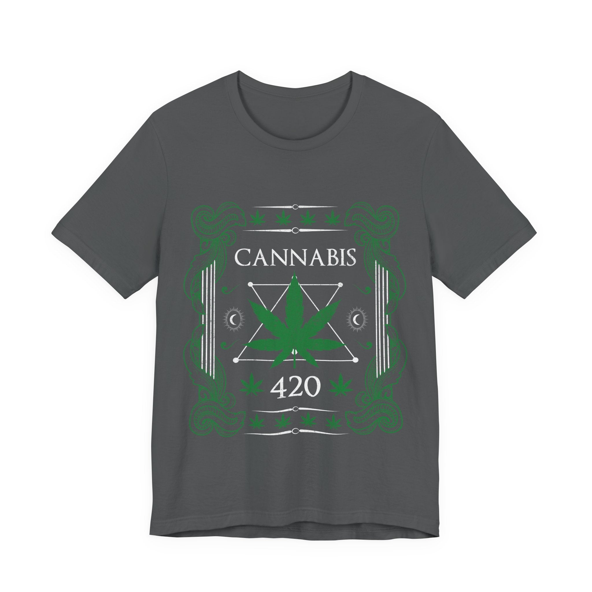 Cannabis 420 T-Shirt — Green Leaf Graphic Tee