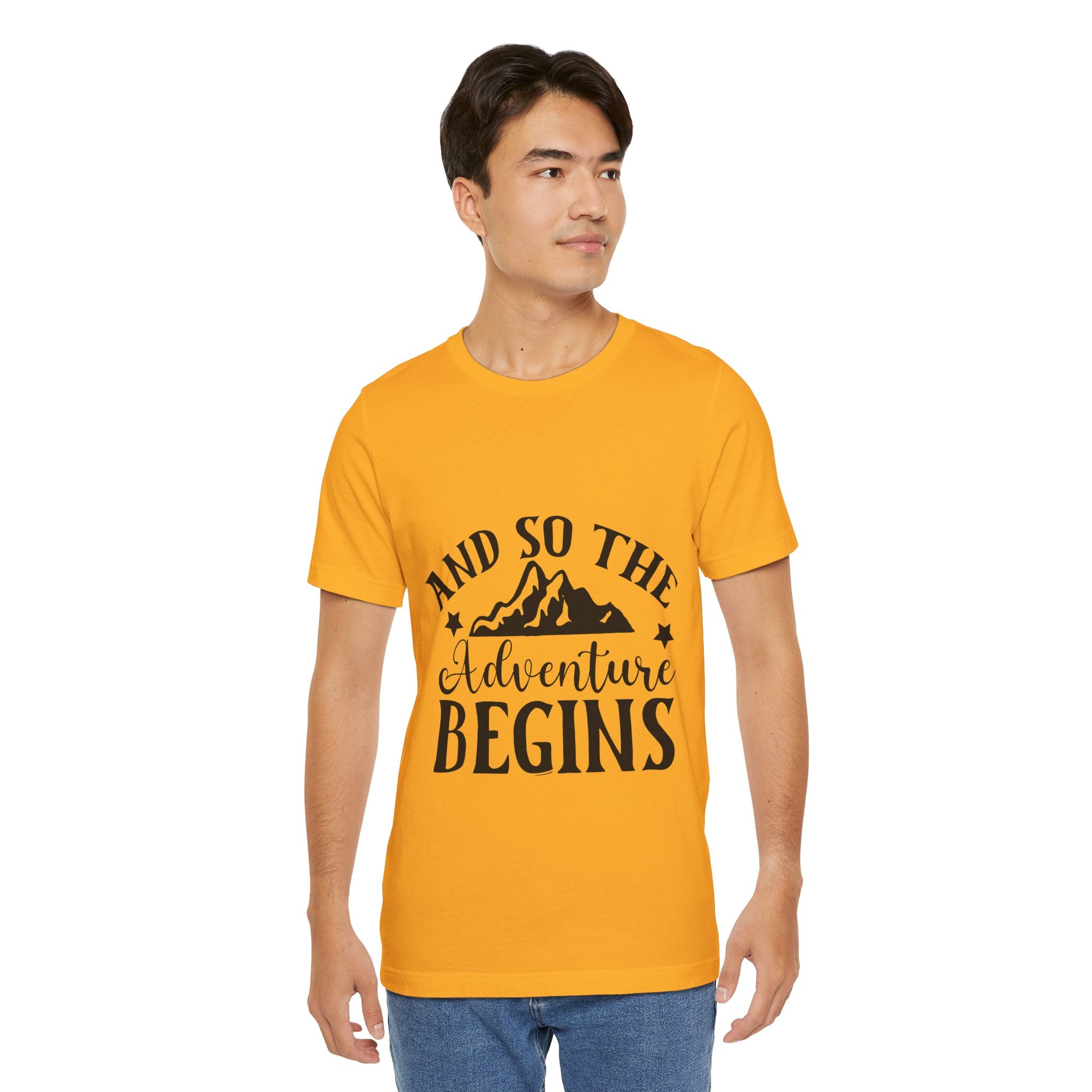 Adventure Begins T-Shirt — "And So The Adventure Begins" Mountain Tee