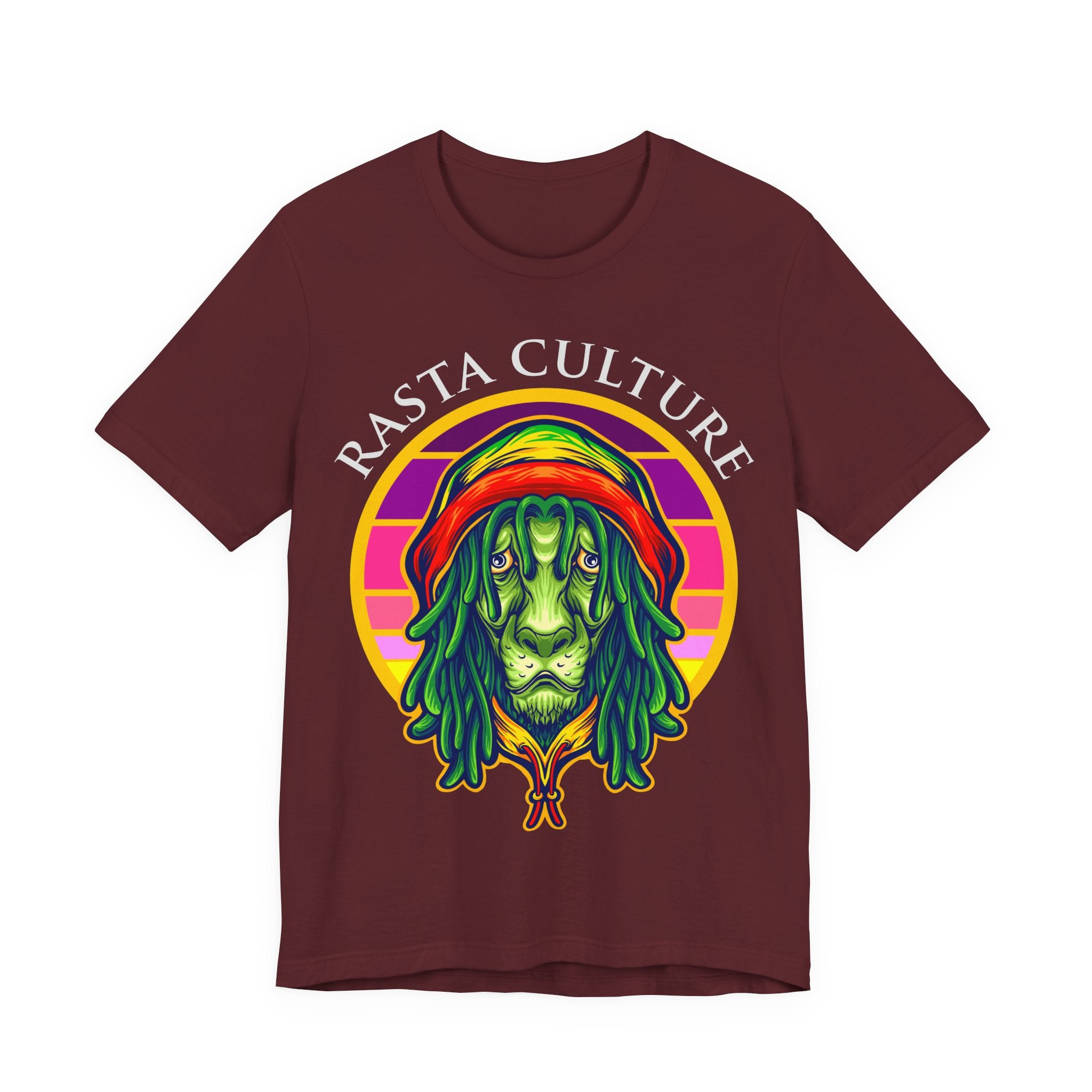 Rasta Culture Lion Tee — Reggae Rastafari Graphic T-Shirt