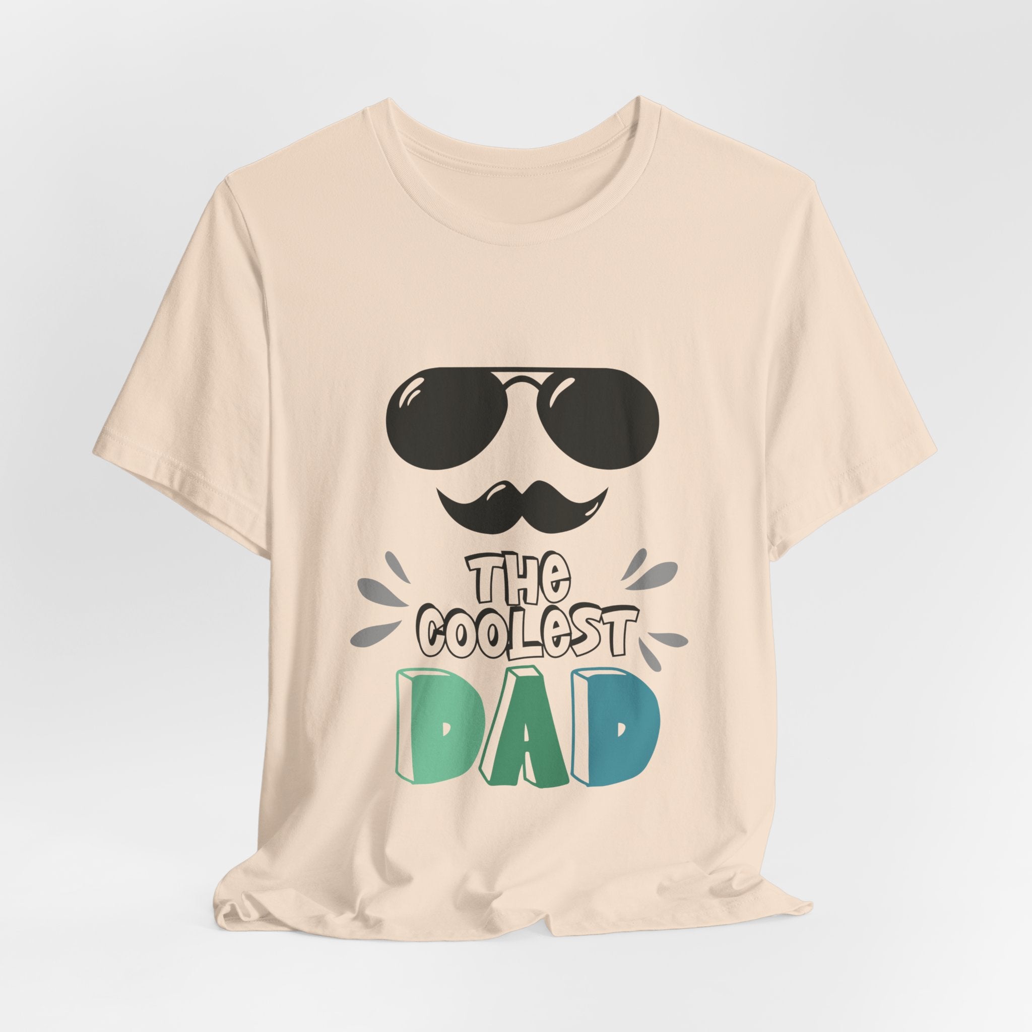 Coolest Dad T-Shirt — Father's Day Sunglasses & Mustache Tee