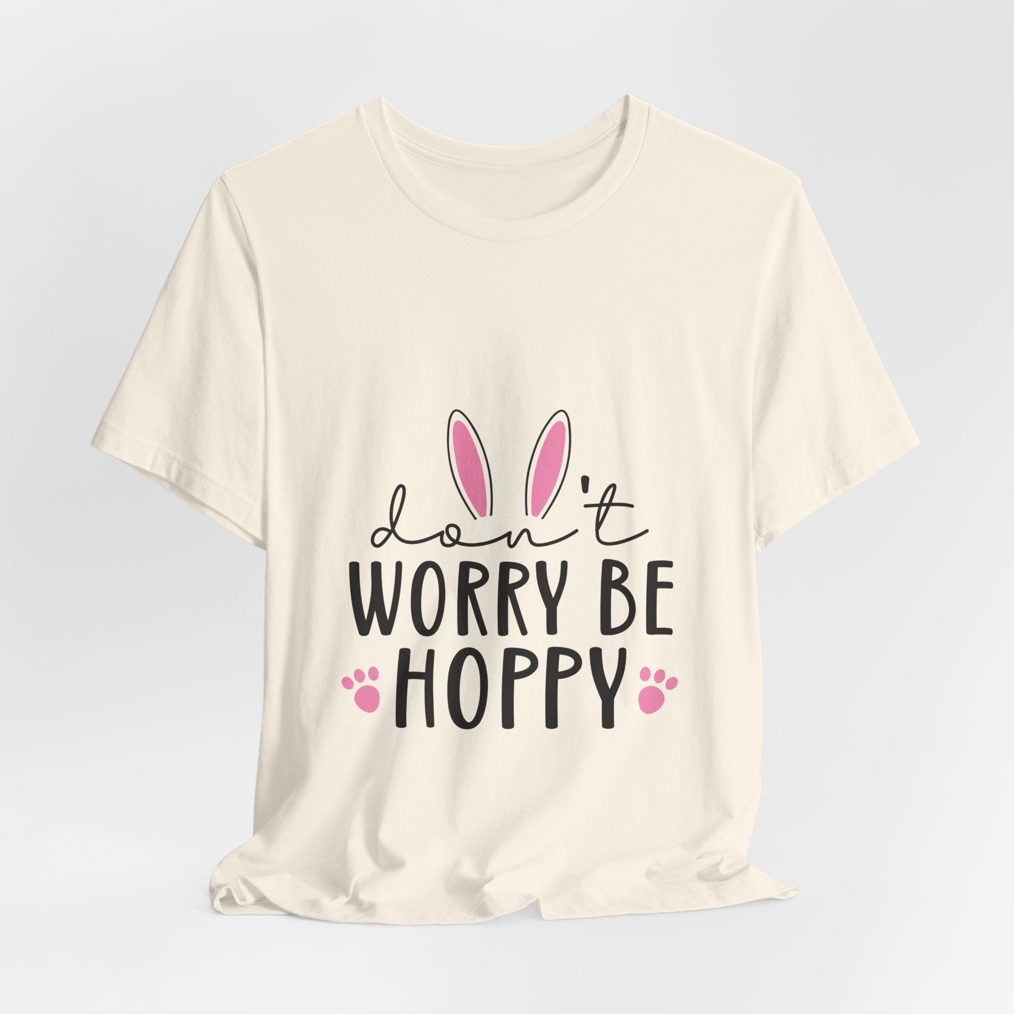 Don’t Worry Be Hoppy Bunny T-Shirt — Cute Easter Graphic Tee