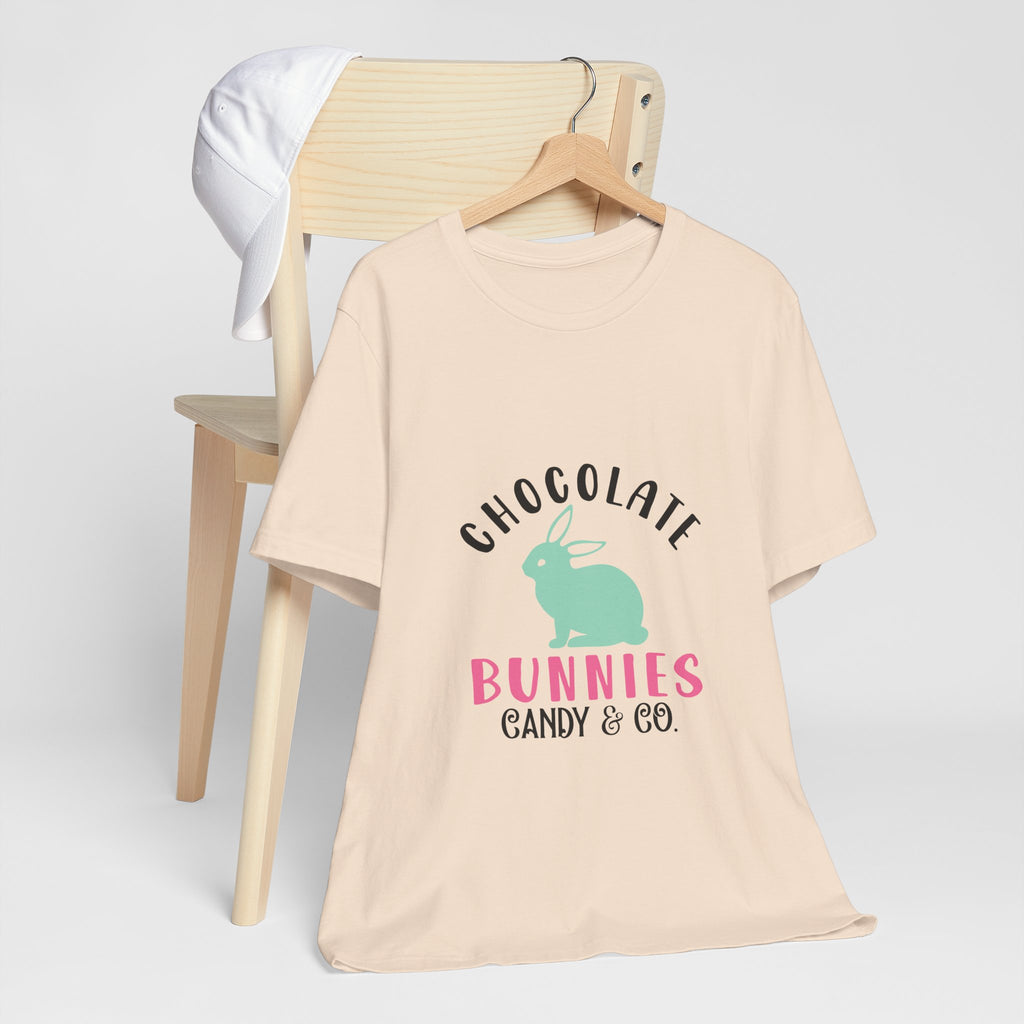 Chocolate Bunnies Tee — Pastel Easter Bunny Candy Shop Shirt