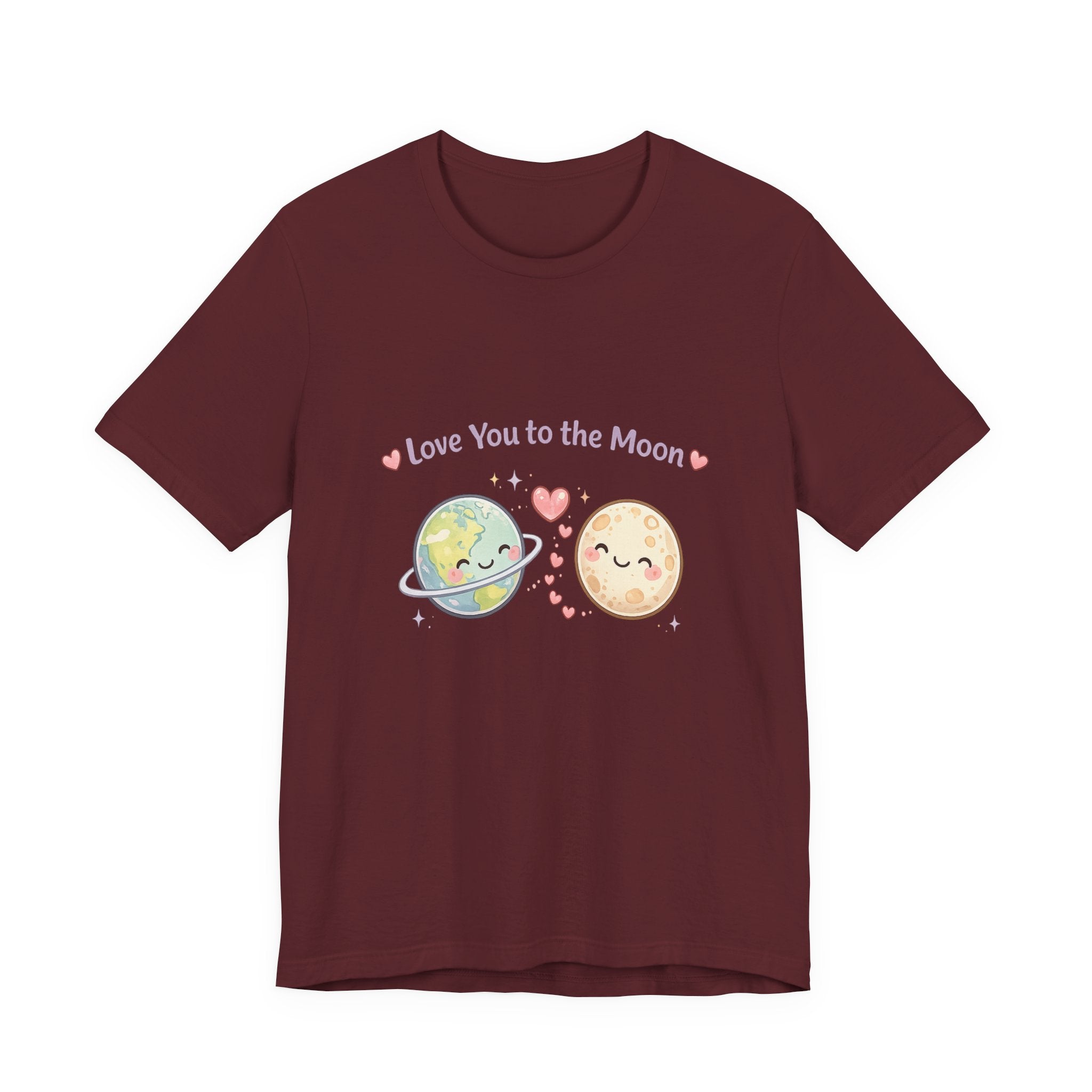 Love You to the Moon T-Shirt — Cute Planet & Moon Couple Tee