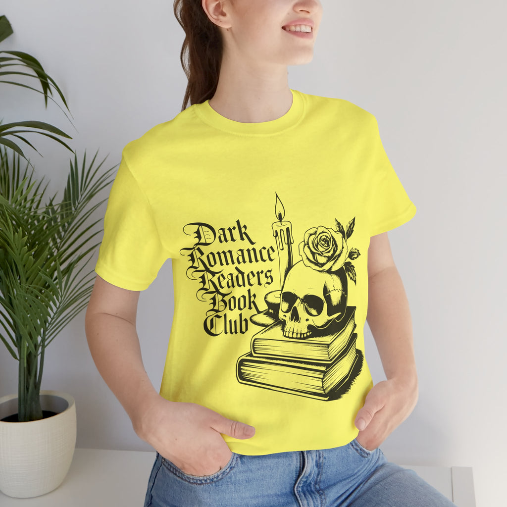 Dark Romance Readers Book Club Tee — Gothic Skull & Rose Booklover Shirt