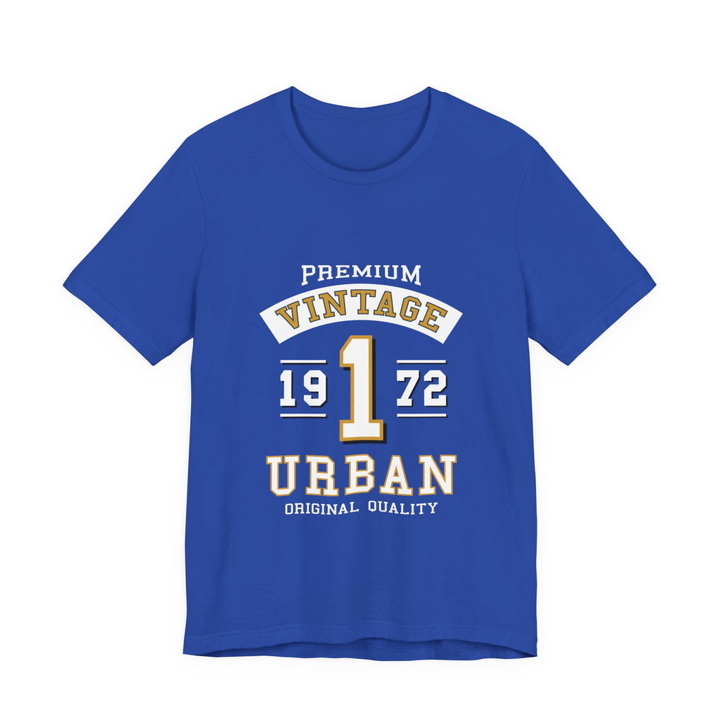 Vintage 1972 Urban Tee — Premium Retro Number 1 Graphic T-Shirt