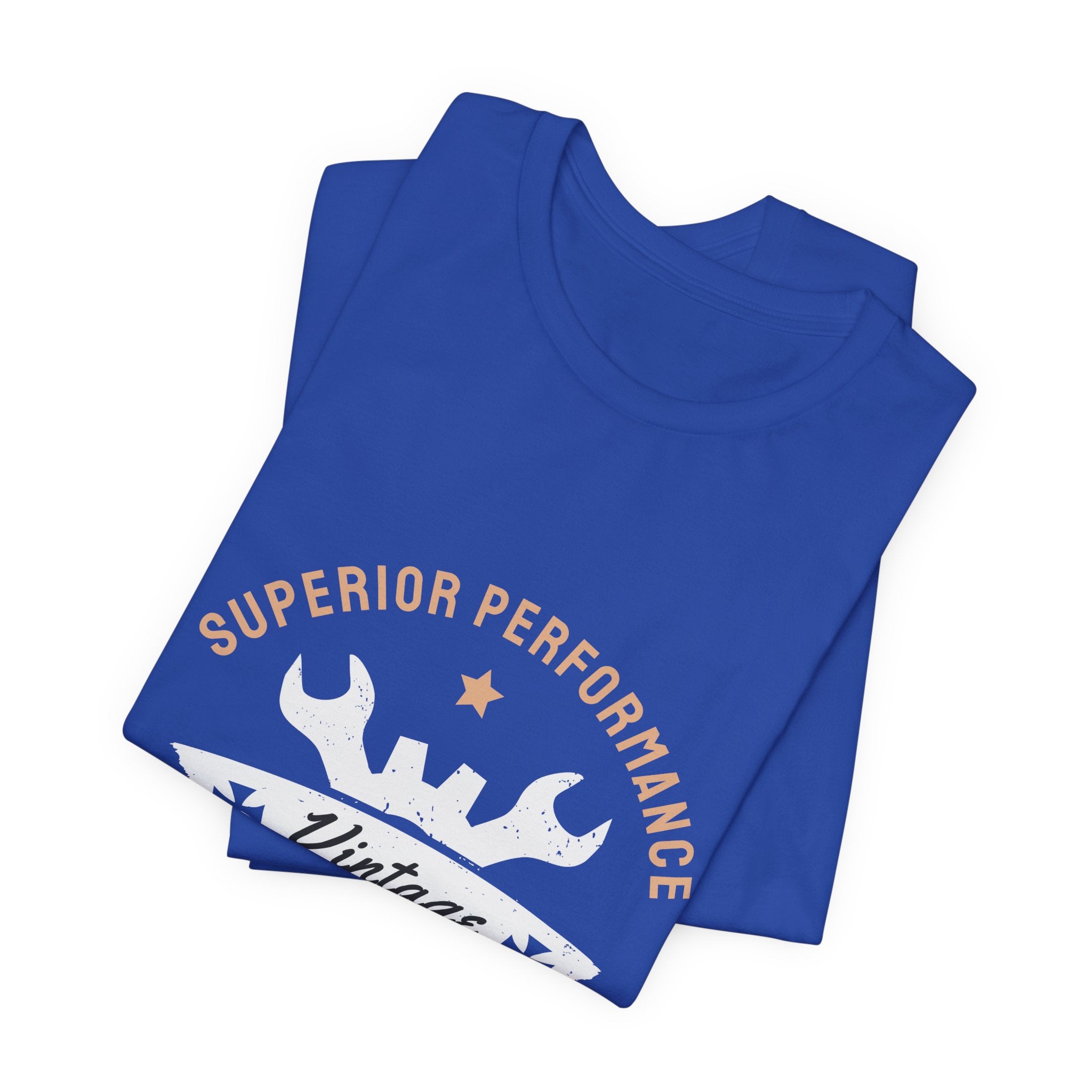 Vintage Motorcycle Tee - "Superior Performance" Repair Shop Graphic T-Shirt