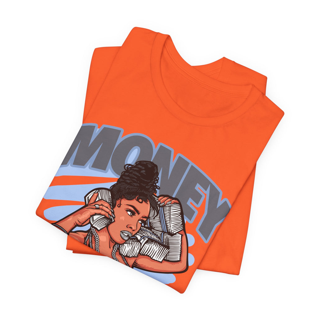 Money Moves T-Shirt — Graphic 'Money Move' Woman with Cash Tee