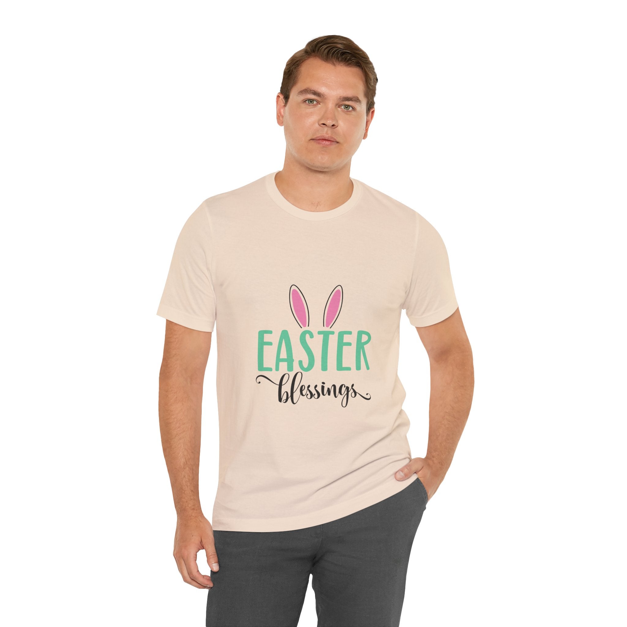 Easter Blessings Tee — Bunny Ears Spring Holiday Shirt