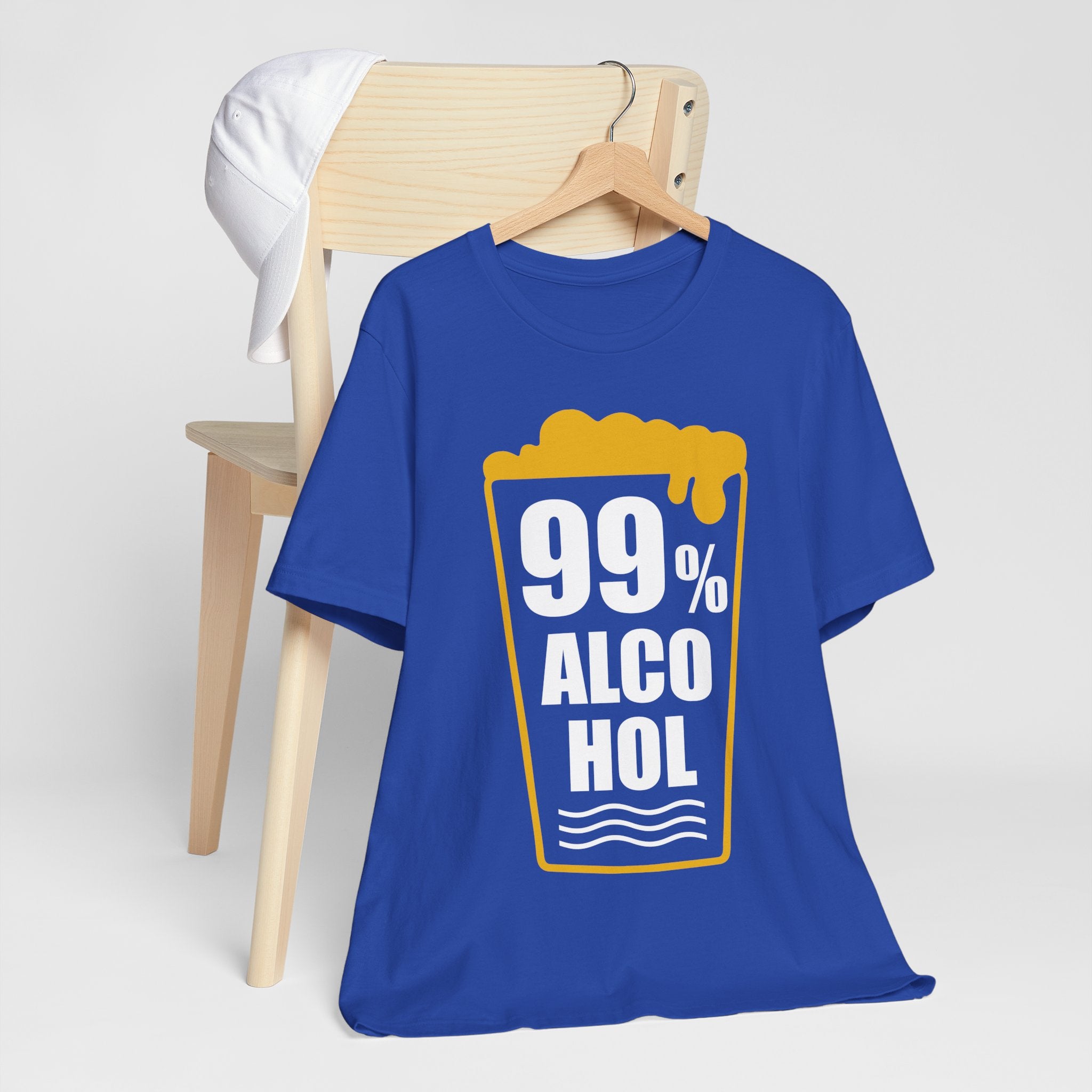 99% Alcohol Beer Glass Graphic Tee