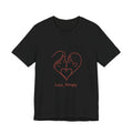 Love, Simply Tee — Minimal Couple Heart Line Art Valentine’s T-Shirt
