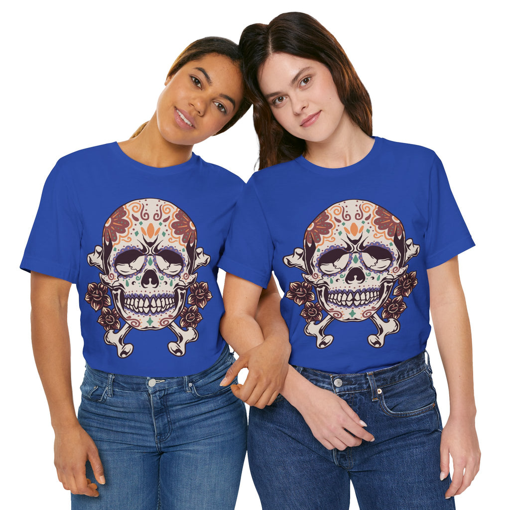 Sugar Skull Tee — Floral Day of the Dead Skull T-Shirt