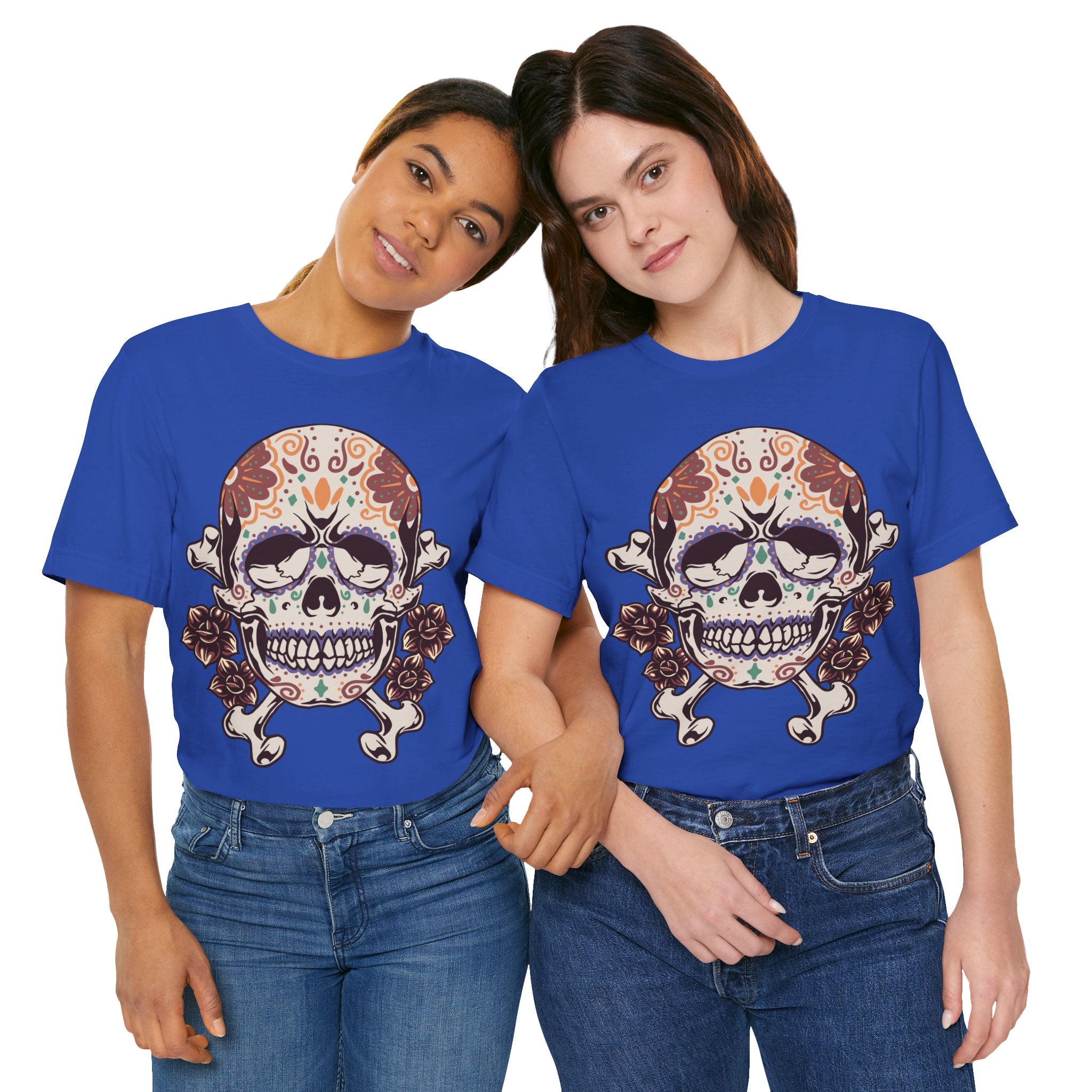 Sugar Skull Tee — Floral Day of the Dead Skull T-Shirt