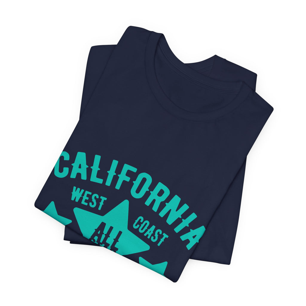 California Golden State Surf Rider Tee — West Coast All Star Graphic T-Shirt