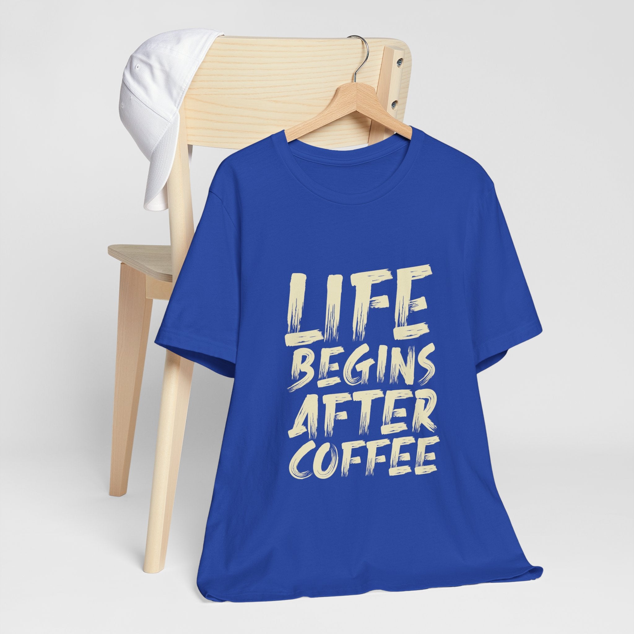 Coffee T-Shirt — "Life Begins After Coffee" Graphic Tee