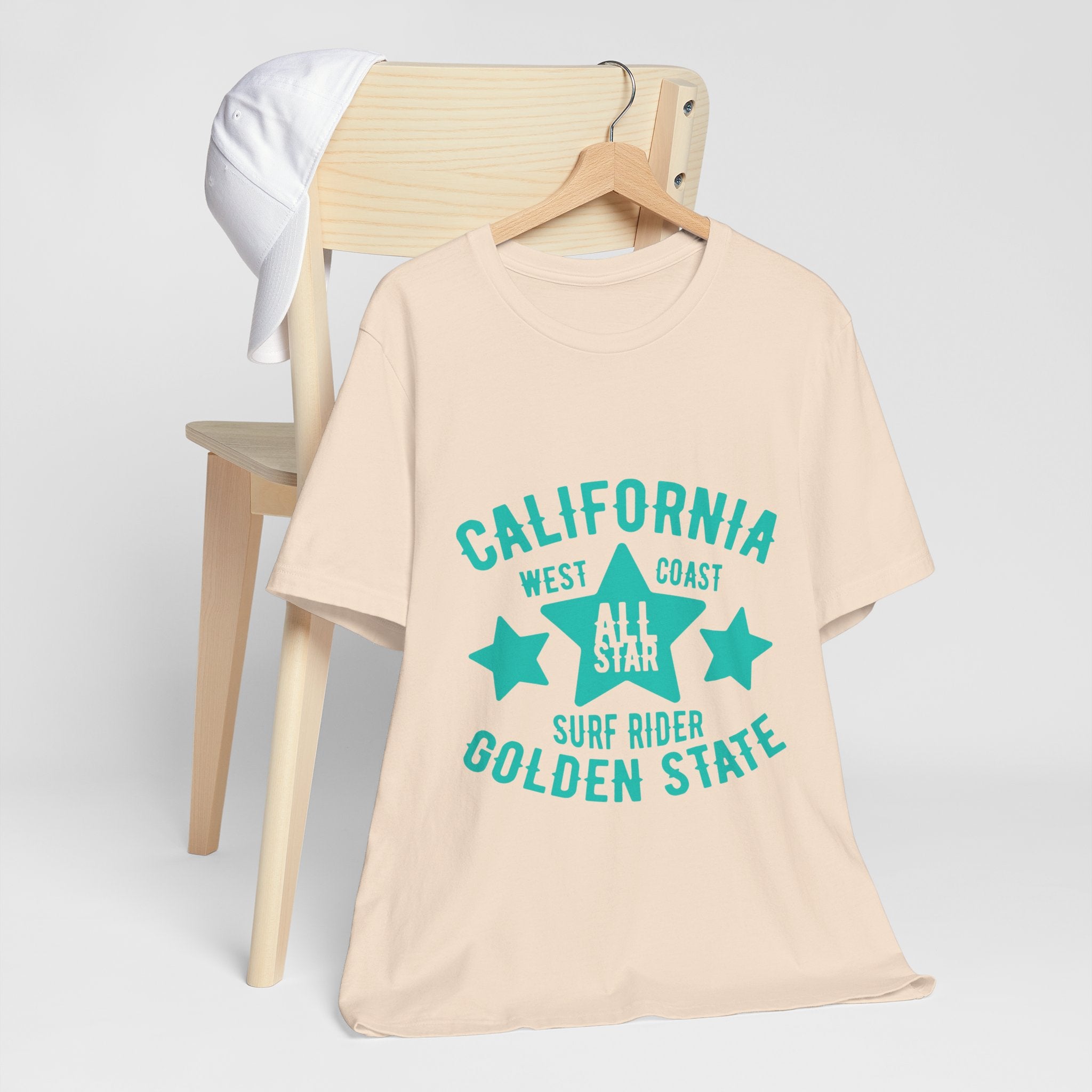 California Golden State Surf Rider Tee — West Coast All Star Graphic T-Shirt