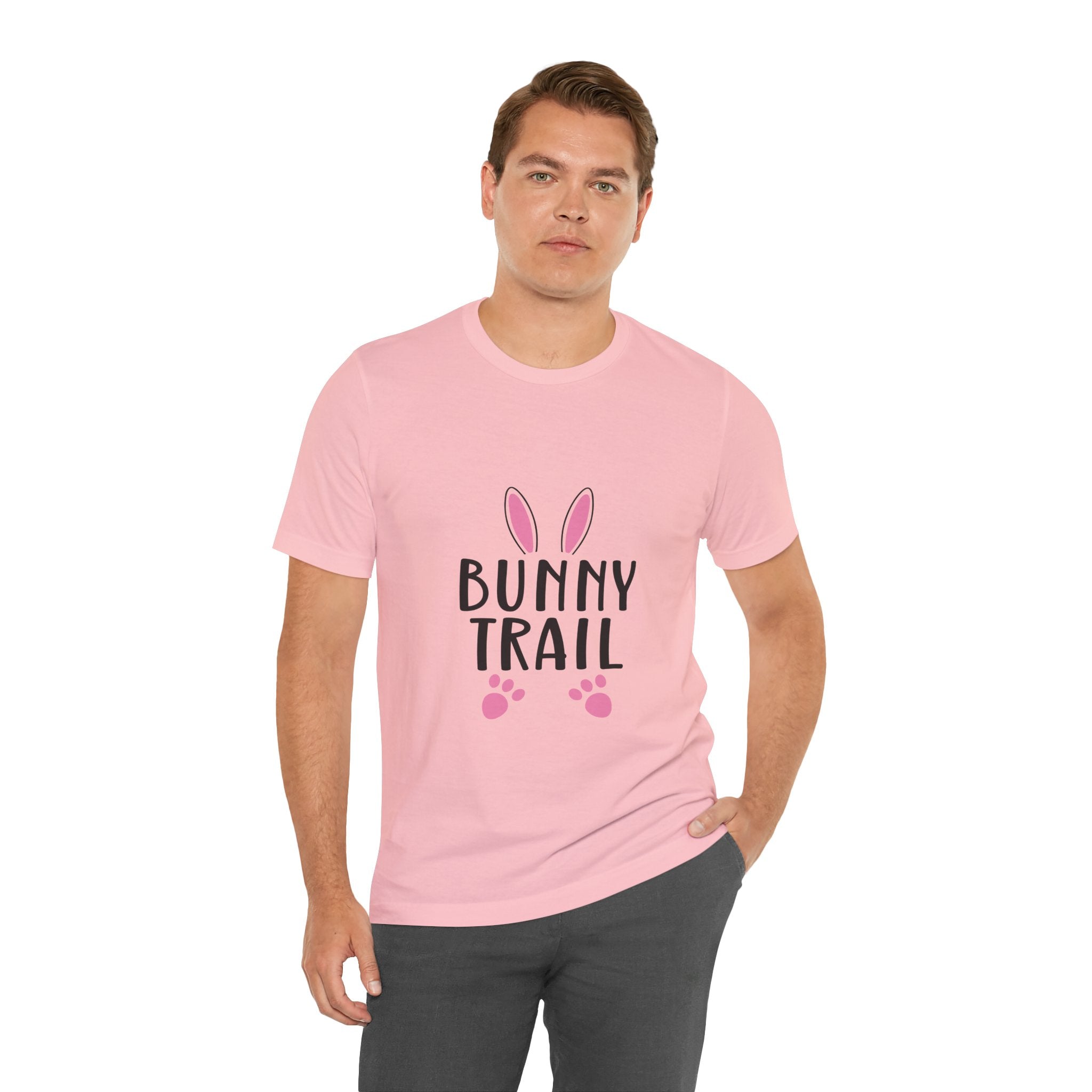 Bunny Trail T‑Shirt — Cute Easter Bunny Ears & Paws Tee