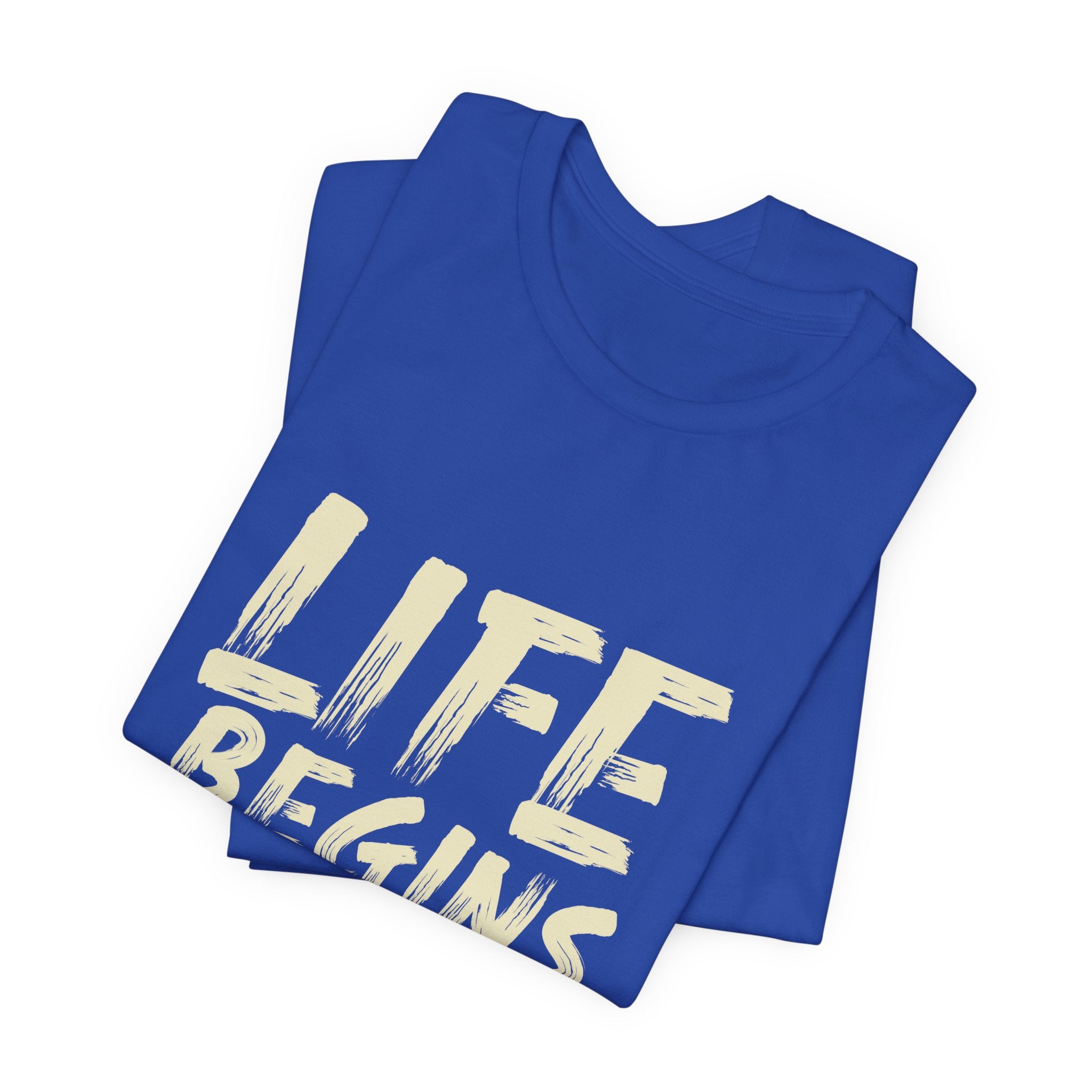Coffee T-Shirt — "Life Begins After Coffee" Graphic Tee