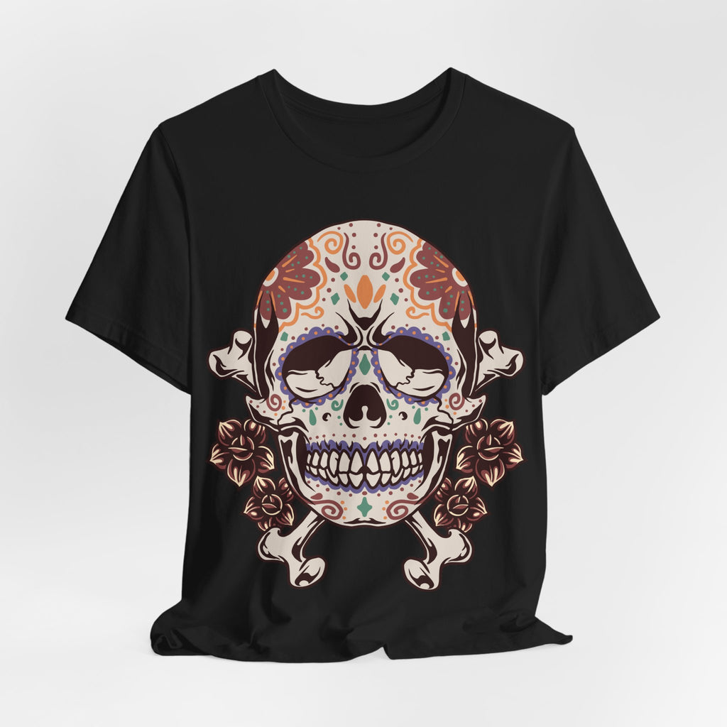 Sugar Skull Tee — Floral Day of the Dead Skull T-Shirt
