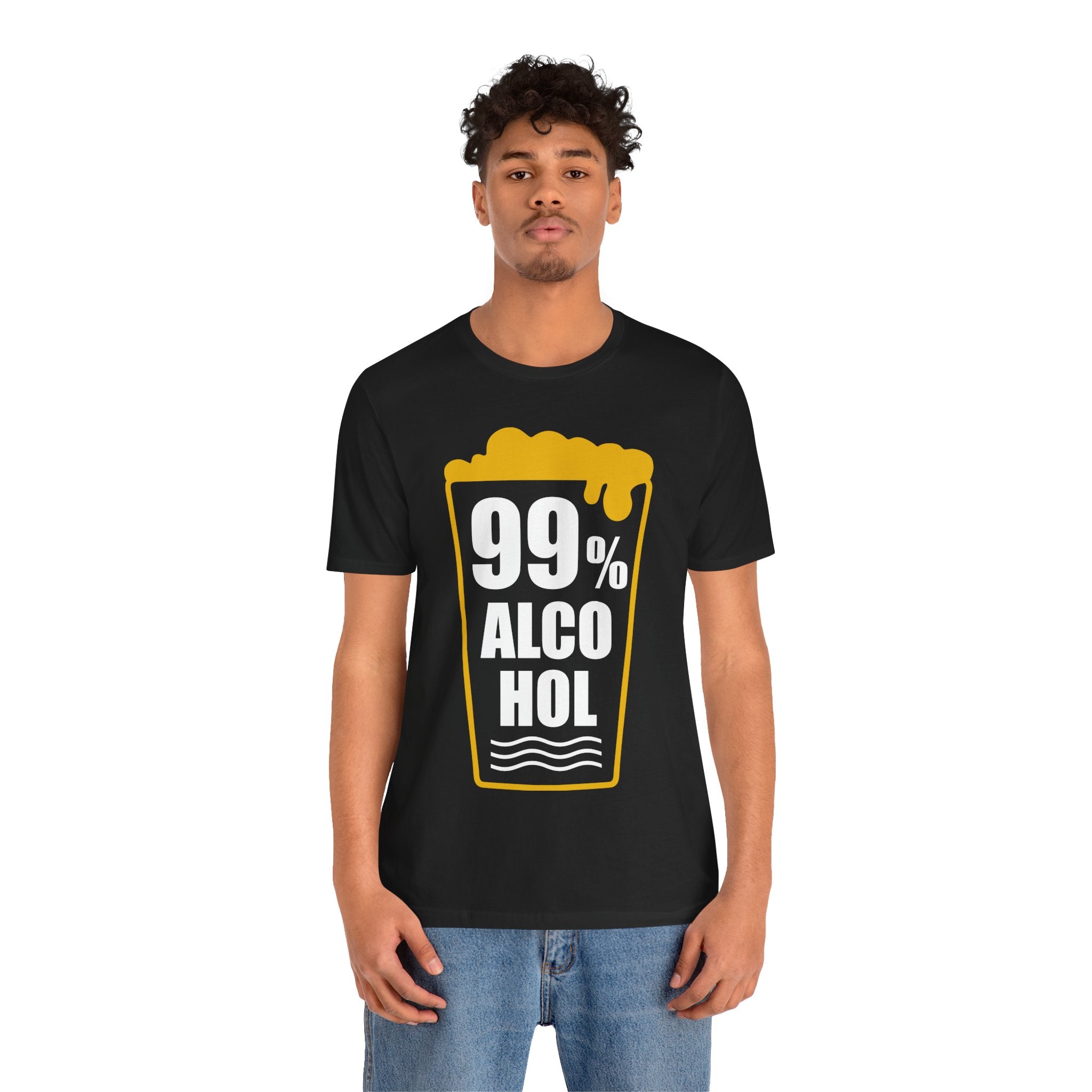 99% Alcohol Beer Glass Graphic Tee