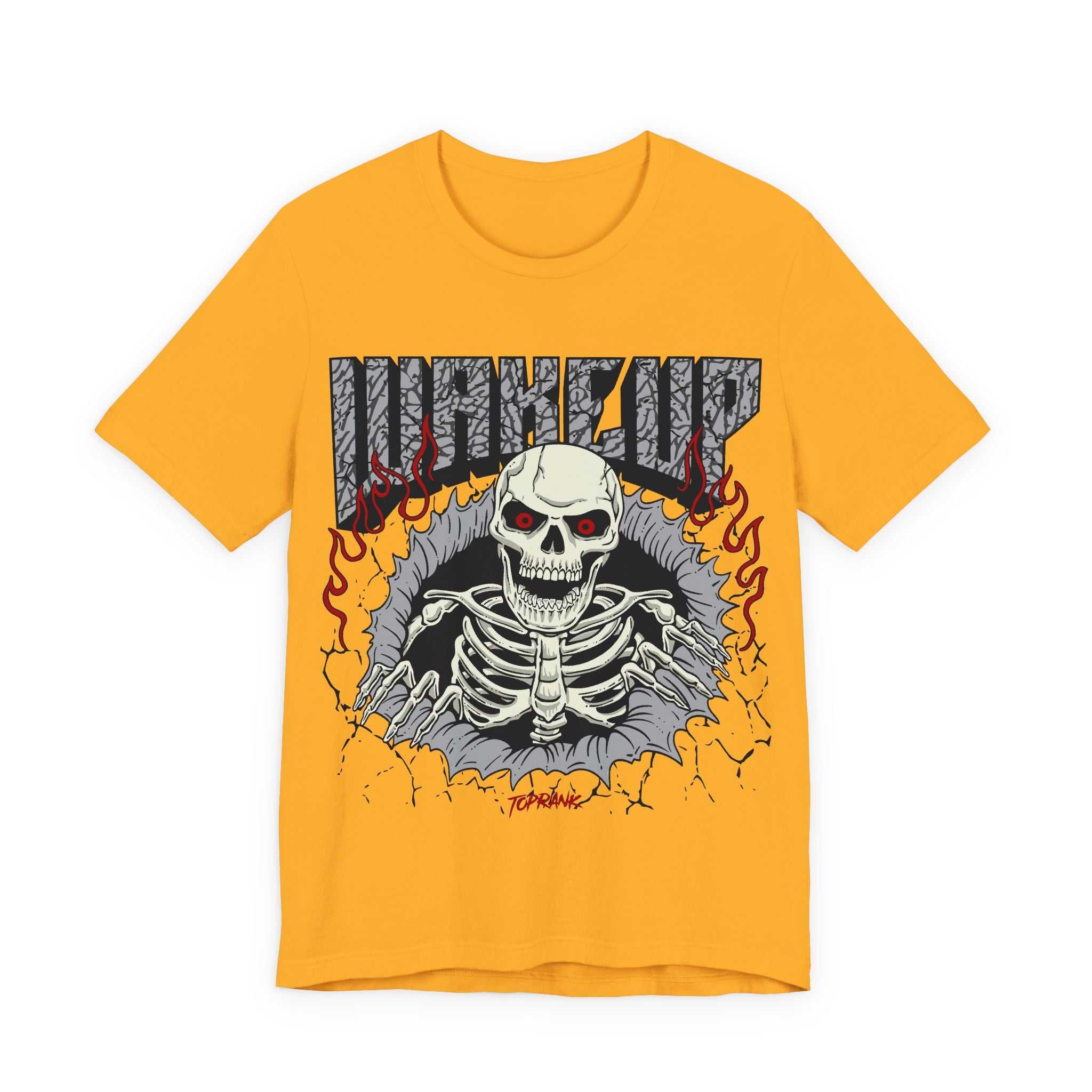 Wake Up Skeleton Tee — Skull Graphic Horror Rock T-Shirt